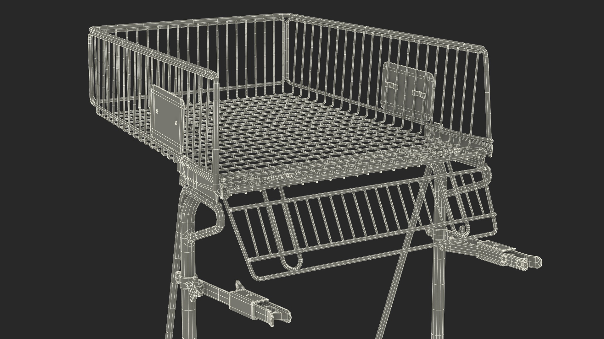 Shopping Cart for Disabled Persons 3D model