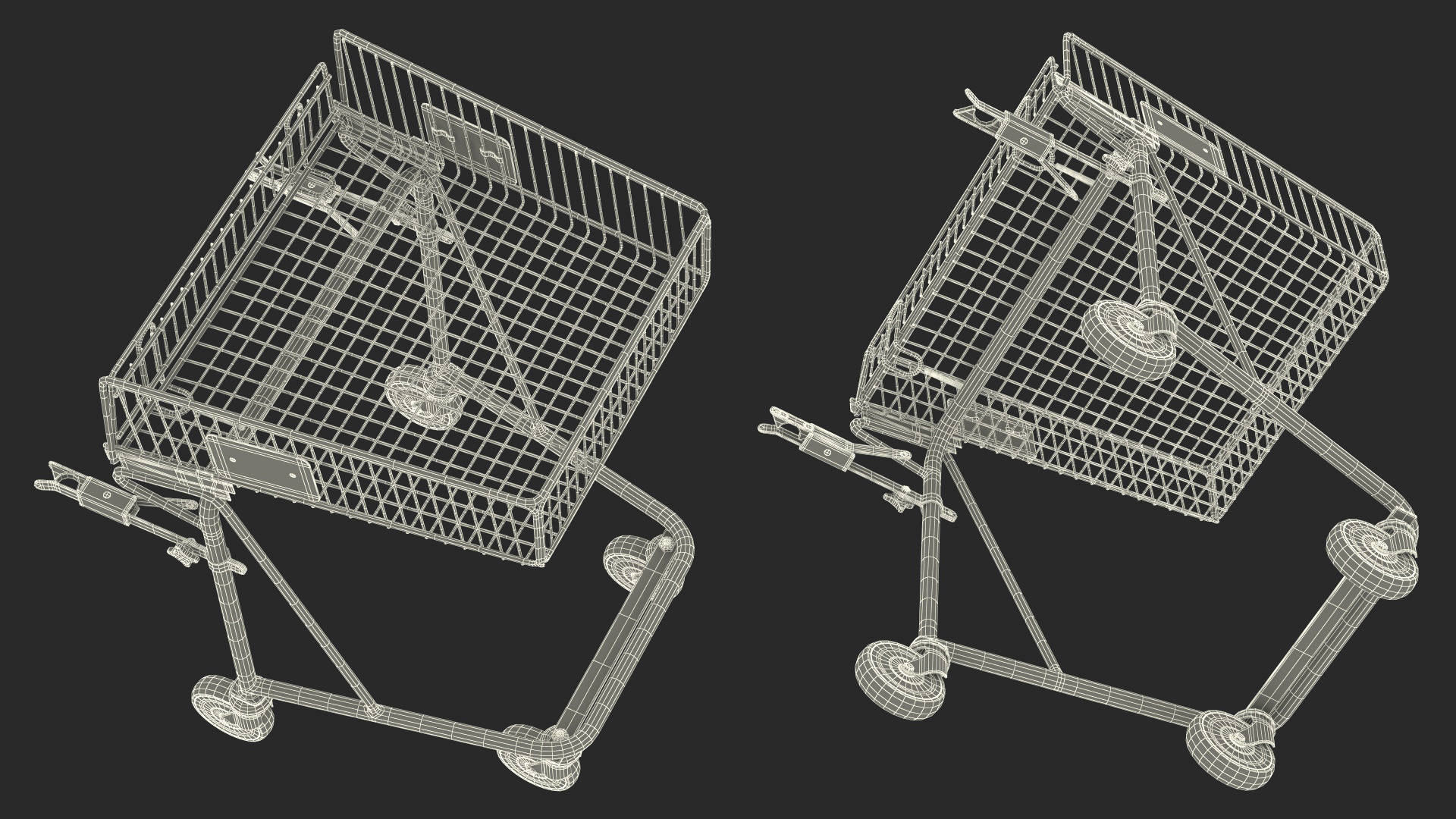 Shopping Cart for Disabled Persons 3D model
