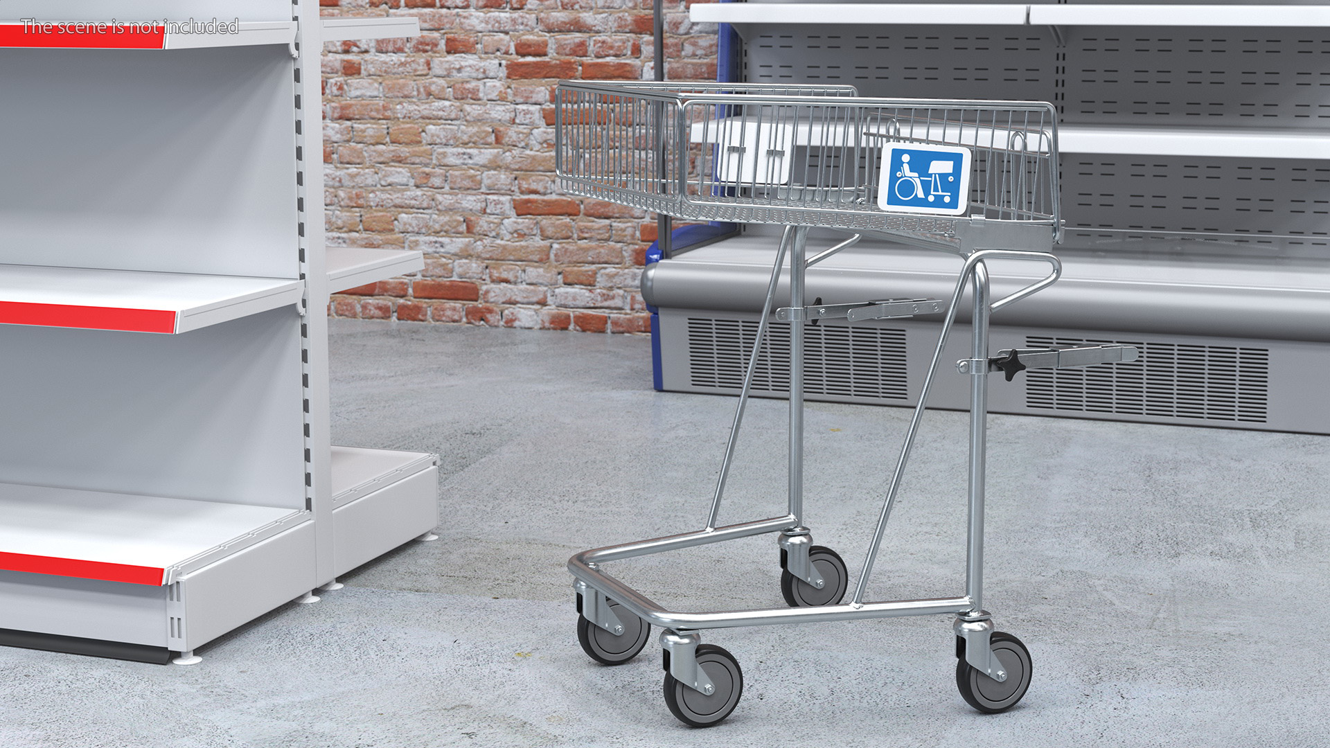 Shopping Cart for Disabled Persons 3D model