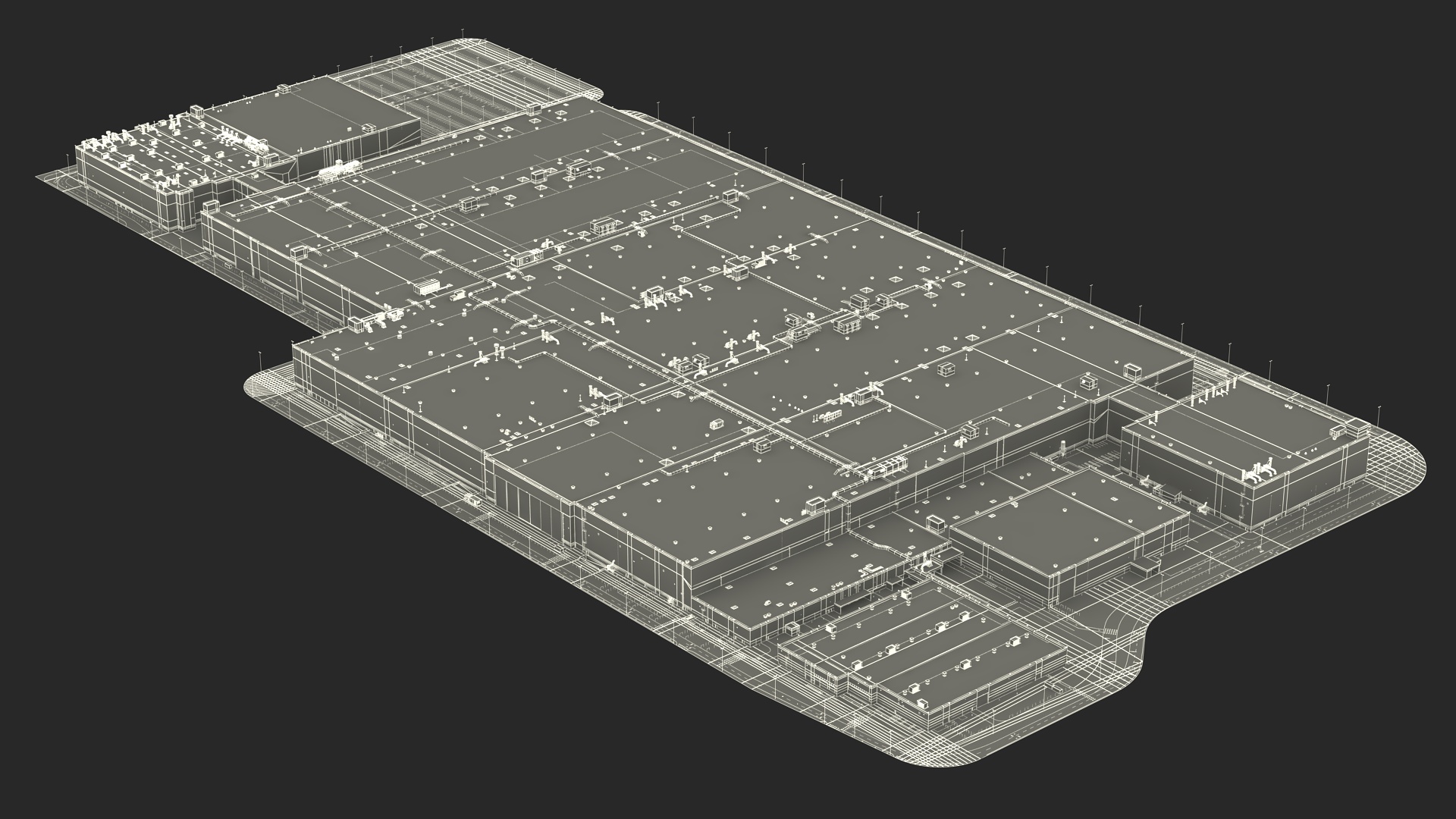Large Industrial Plant 3D
