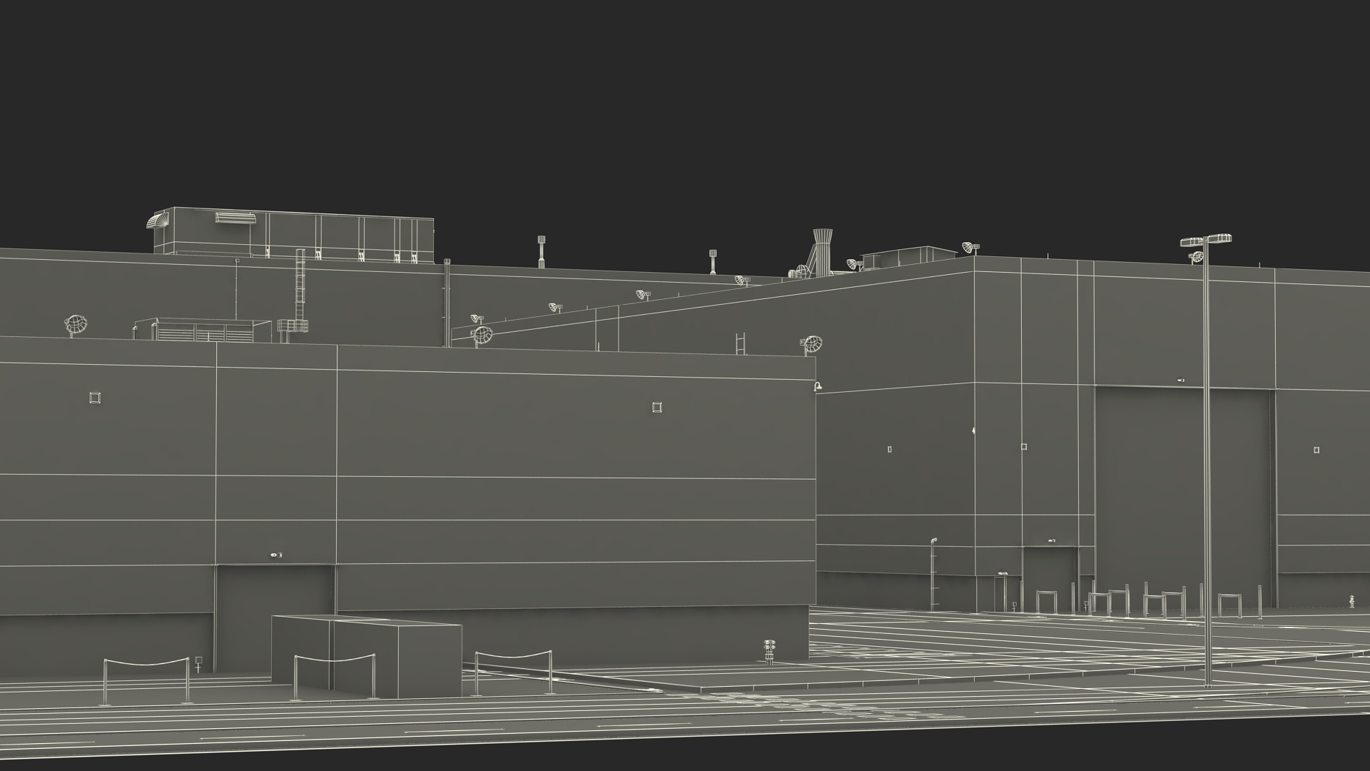 Large Industrial Plant 3D