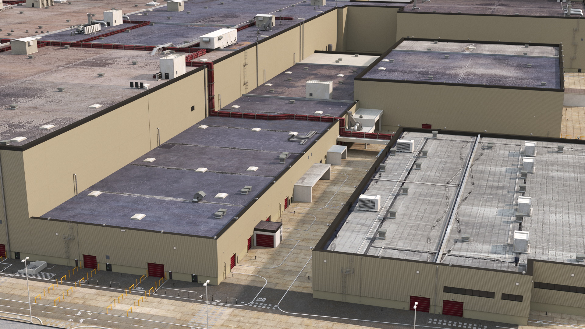 Large Industrial Plant 3D