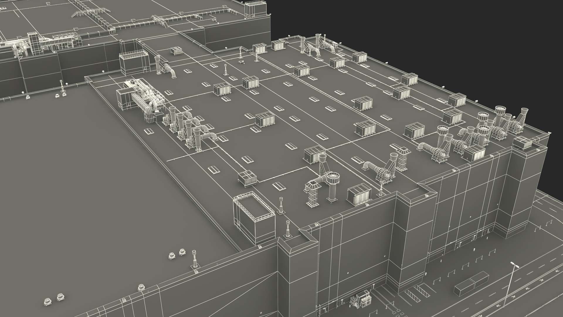 Large Industrial Plant 3D
