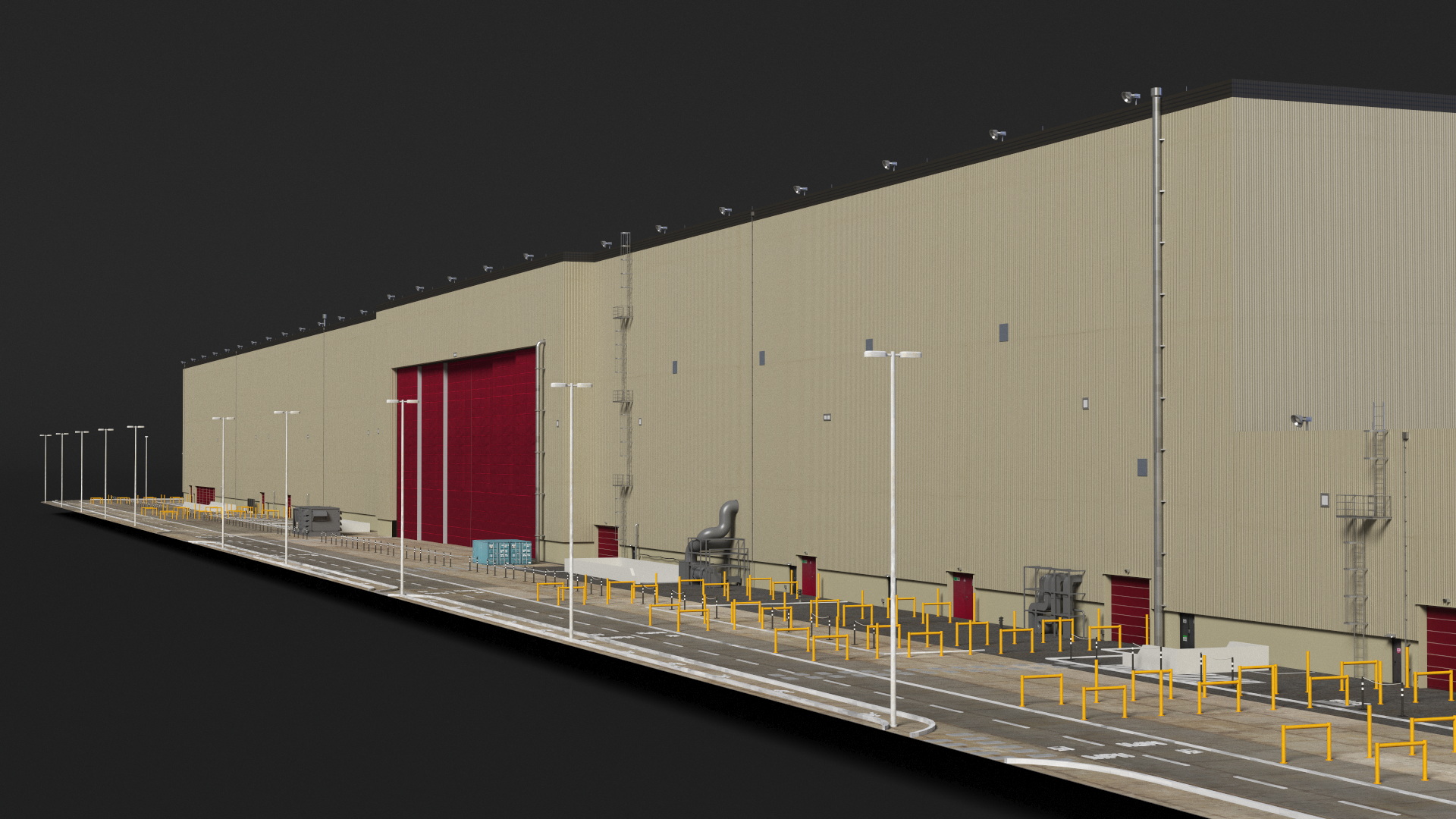 Large Industrial Plant 3D