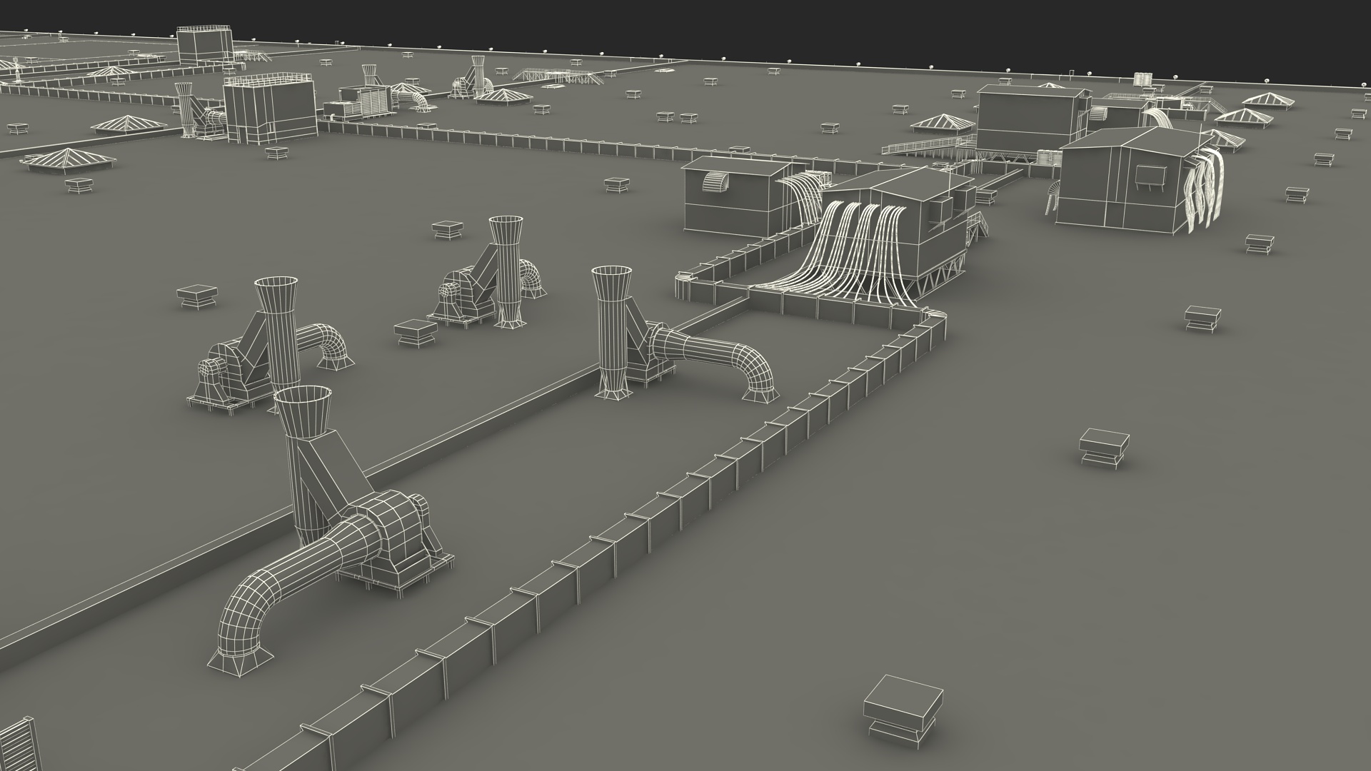Large Industrial Plant 3D