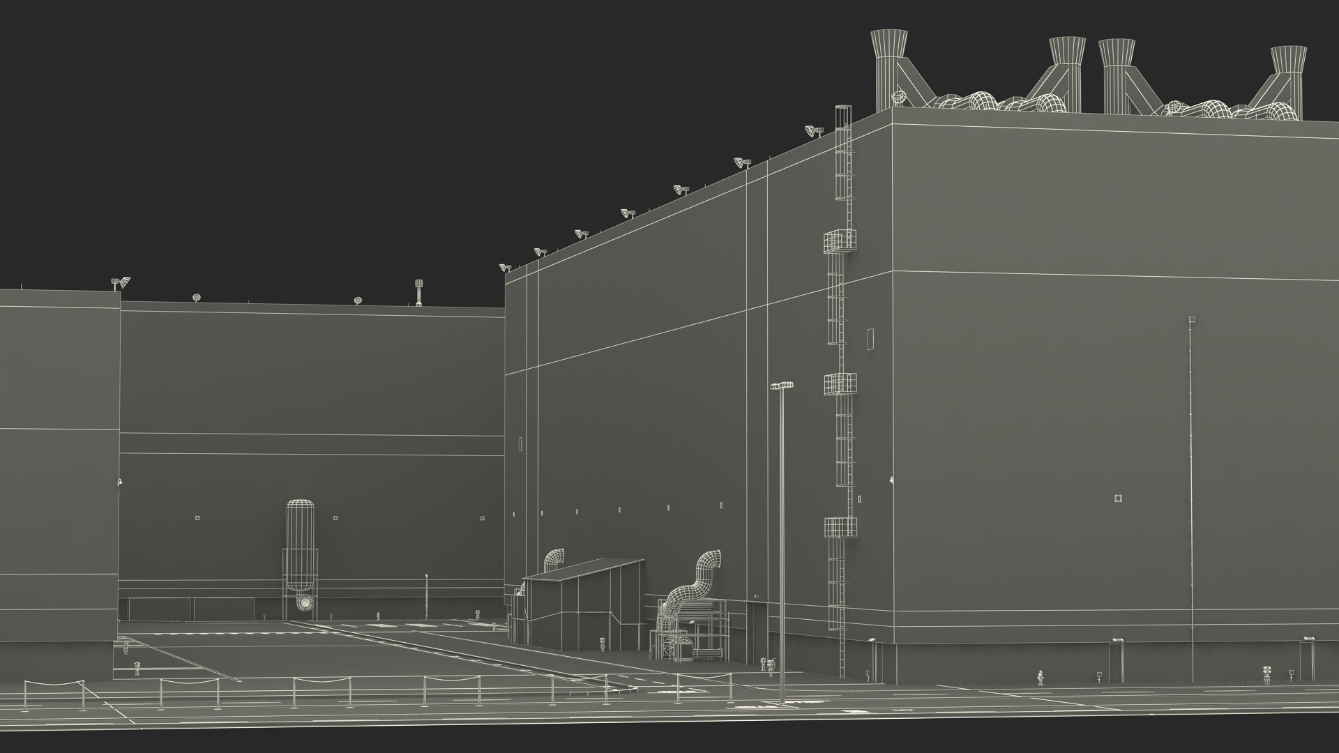 Large Industrial Plant 3D