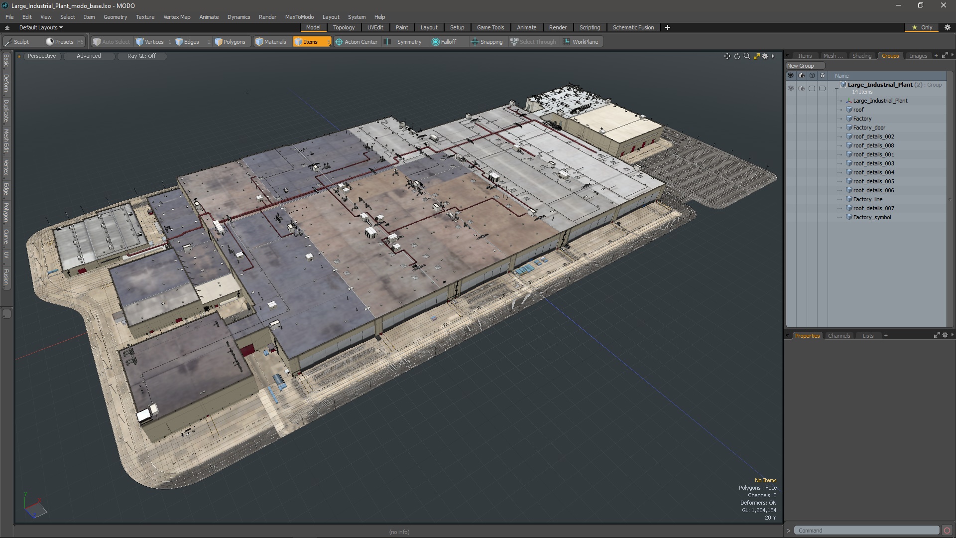 Large Industrial Plant 3D