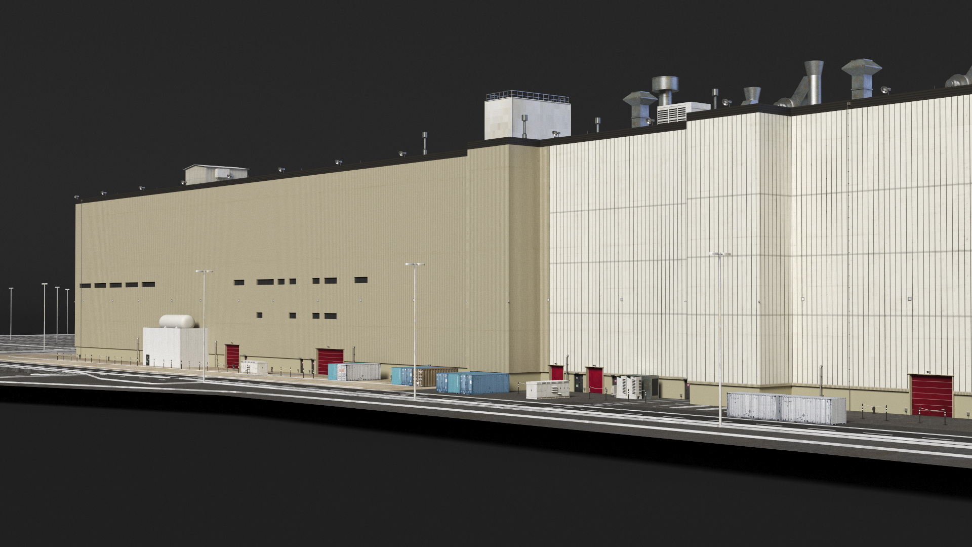 Large Industrial Plant 3D