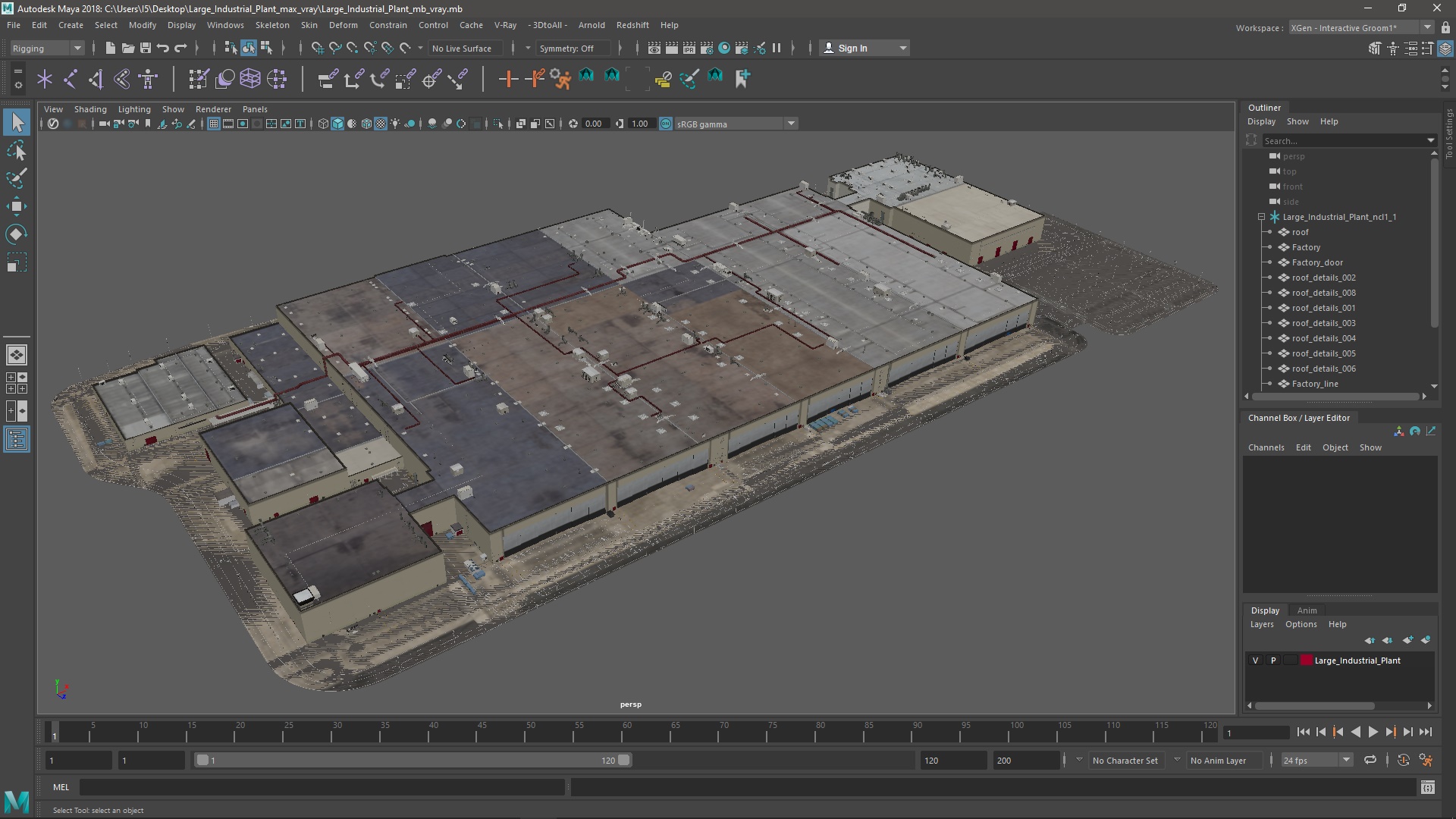 Large Industrial Plant 3D