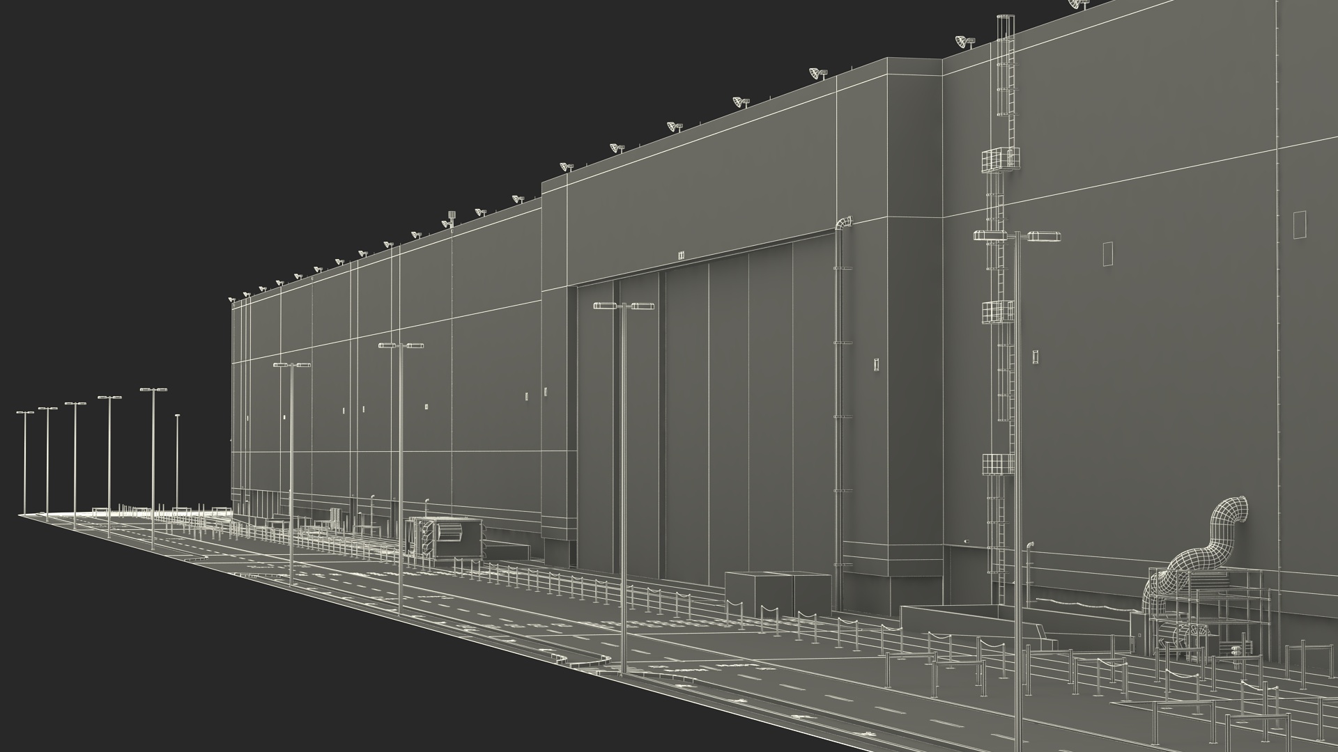 Large Industrial Plant 3D