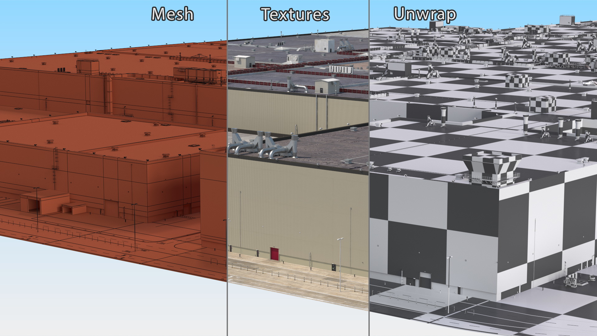 Large Industrial Plant 3D