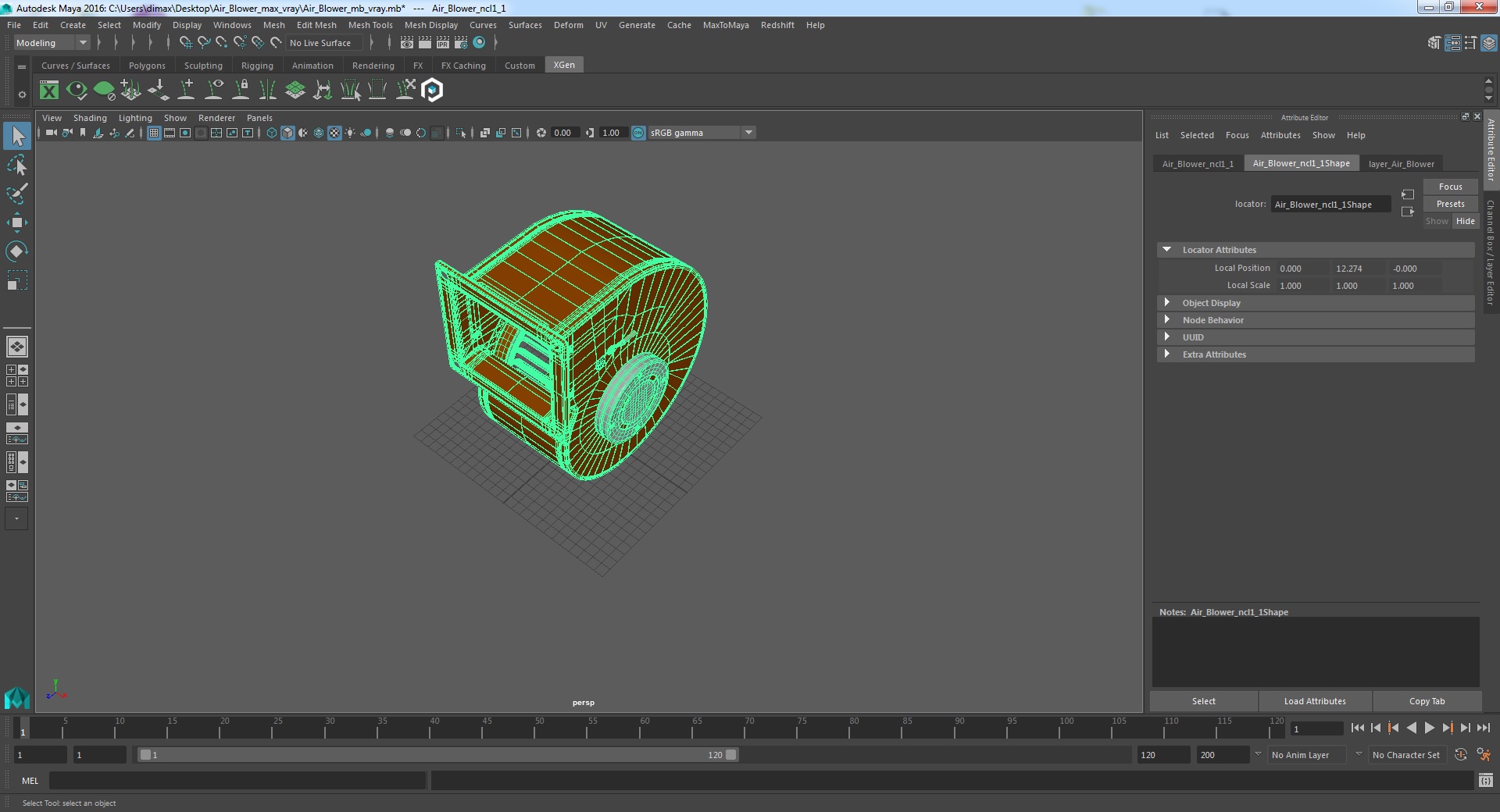 3D model Air Blower