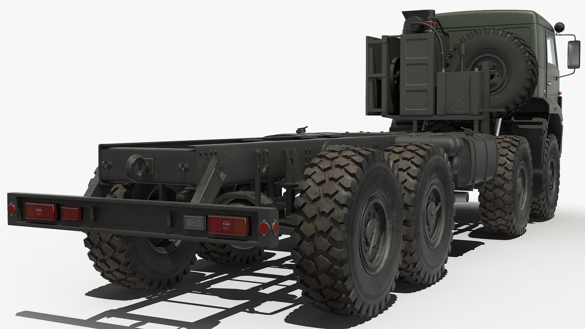 3D Kamaz 6560 Military Truck Dirty Rigged model