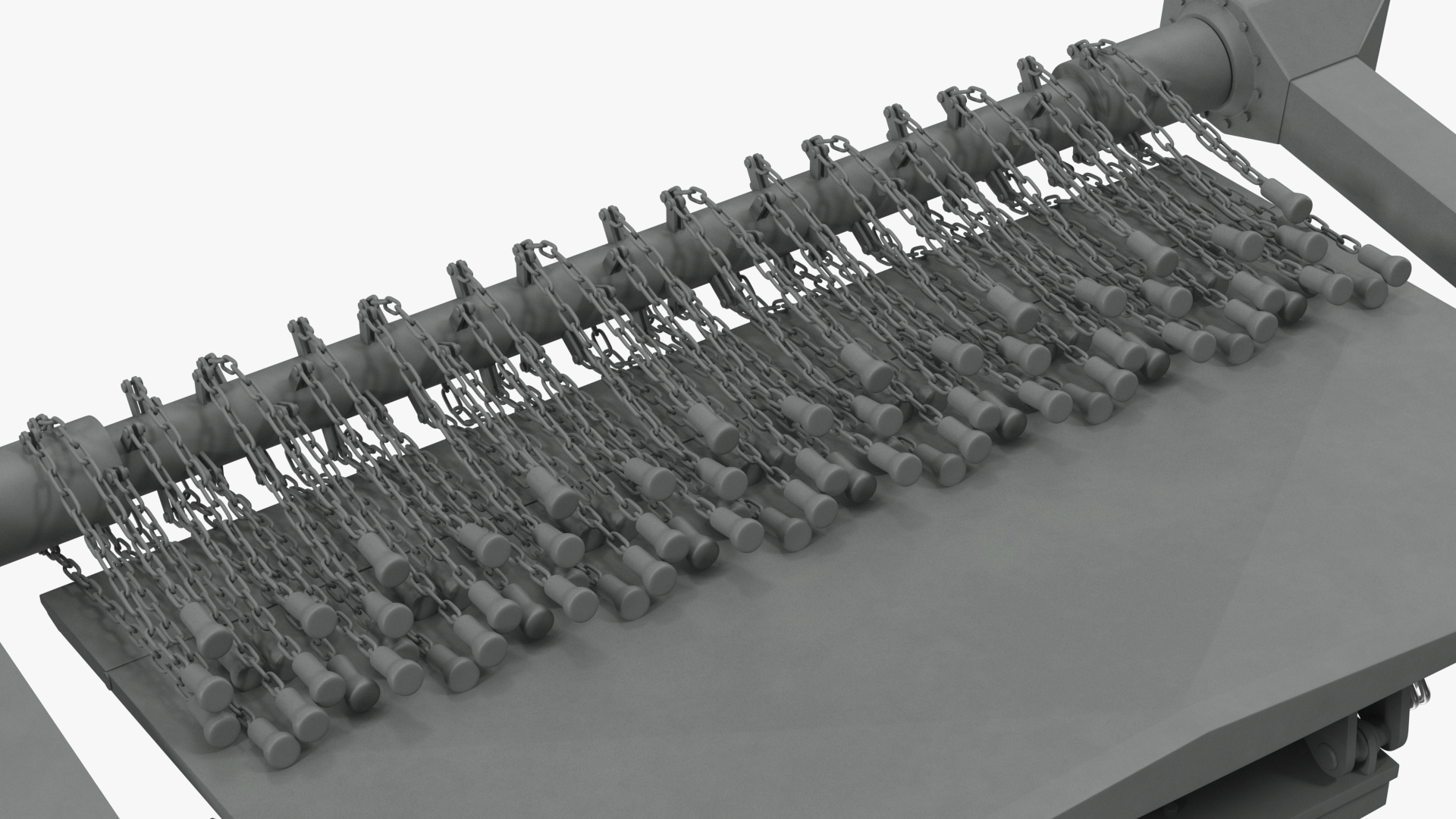 3D model Mine Flail Vehicle Hydrema 910 Grey