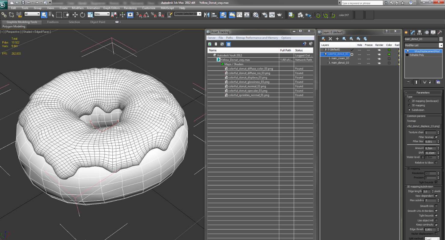 Yellow Donut 3D