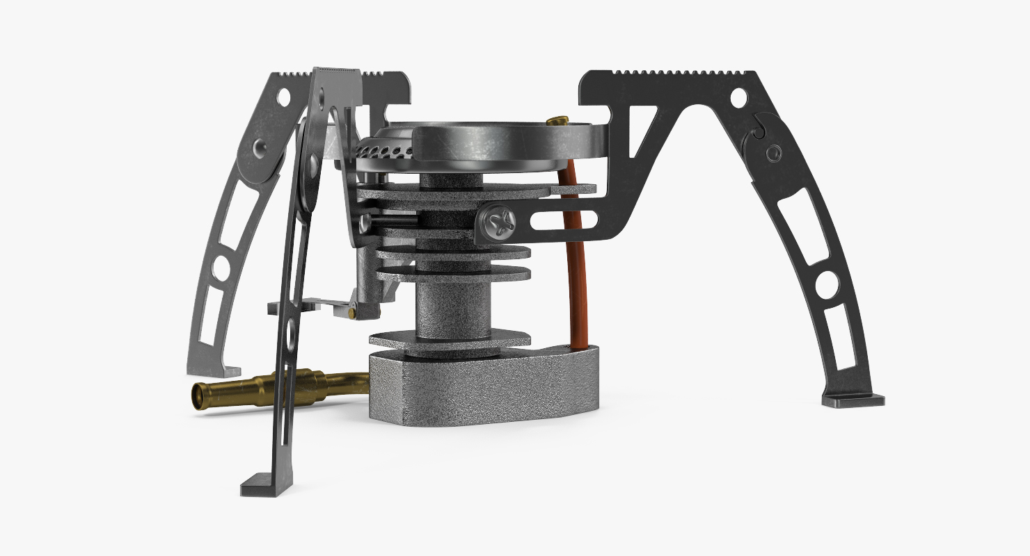 Folding Portable Camping Gas Stove 3D model