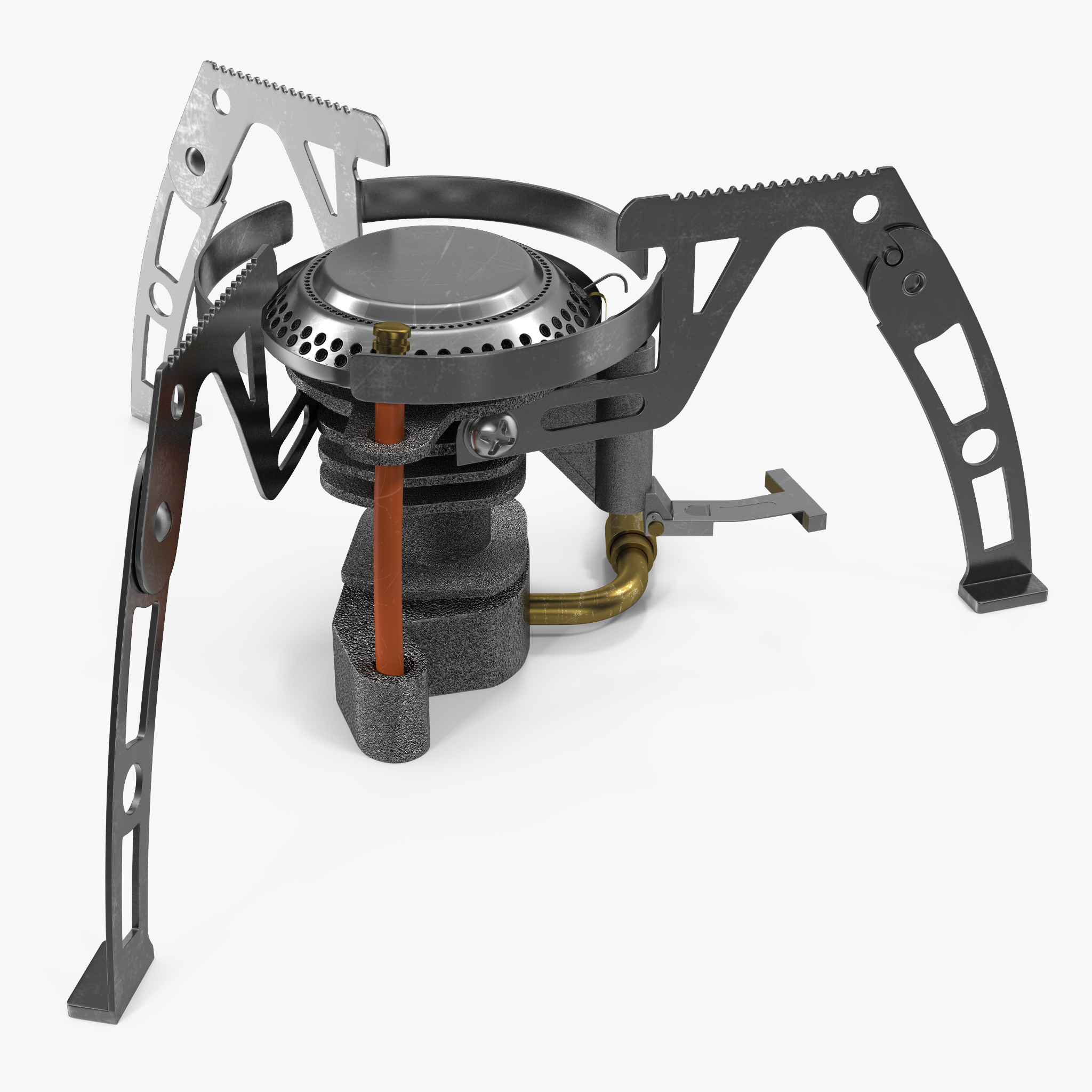 Folding Portable Camping Gas Stove 3D Model