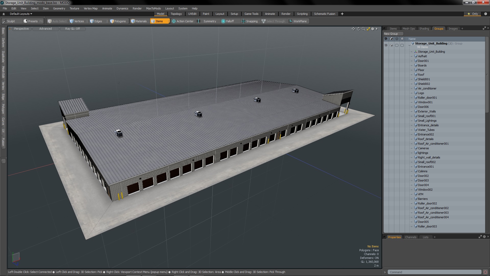3D Storage Unit Building
