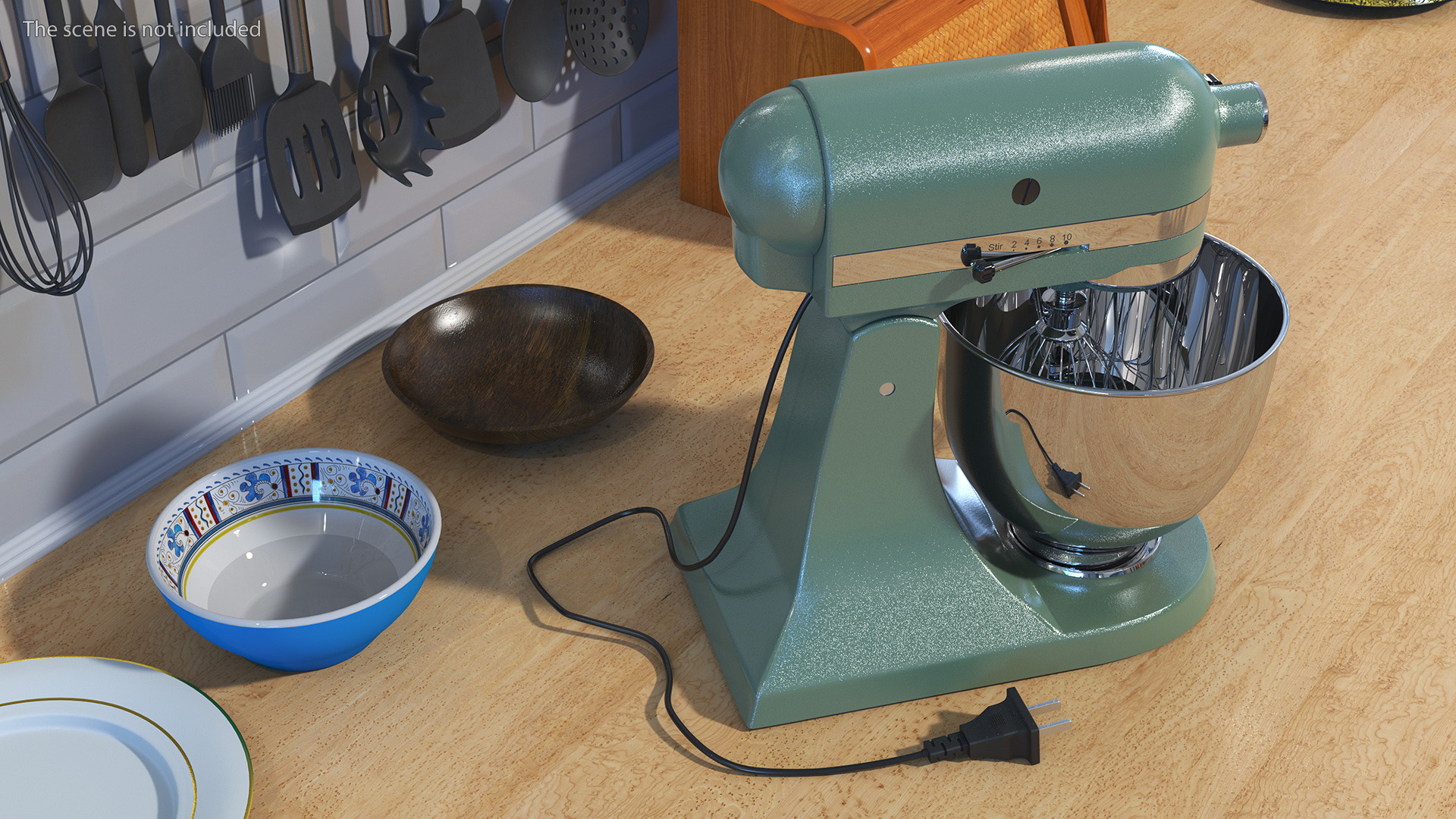 3D Retro Style Stand Mixer model