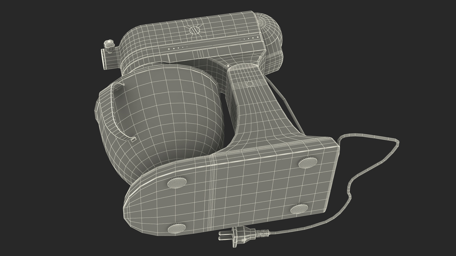 3D Retro Style Stand Mixer model