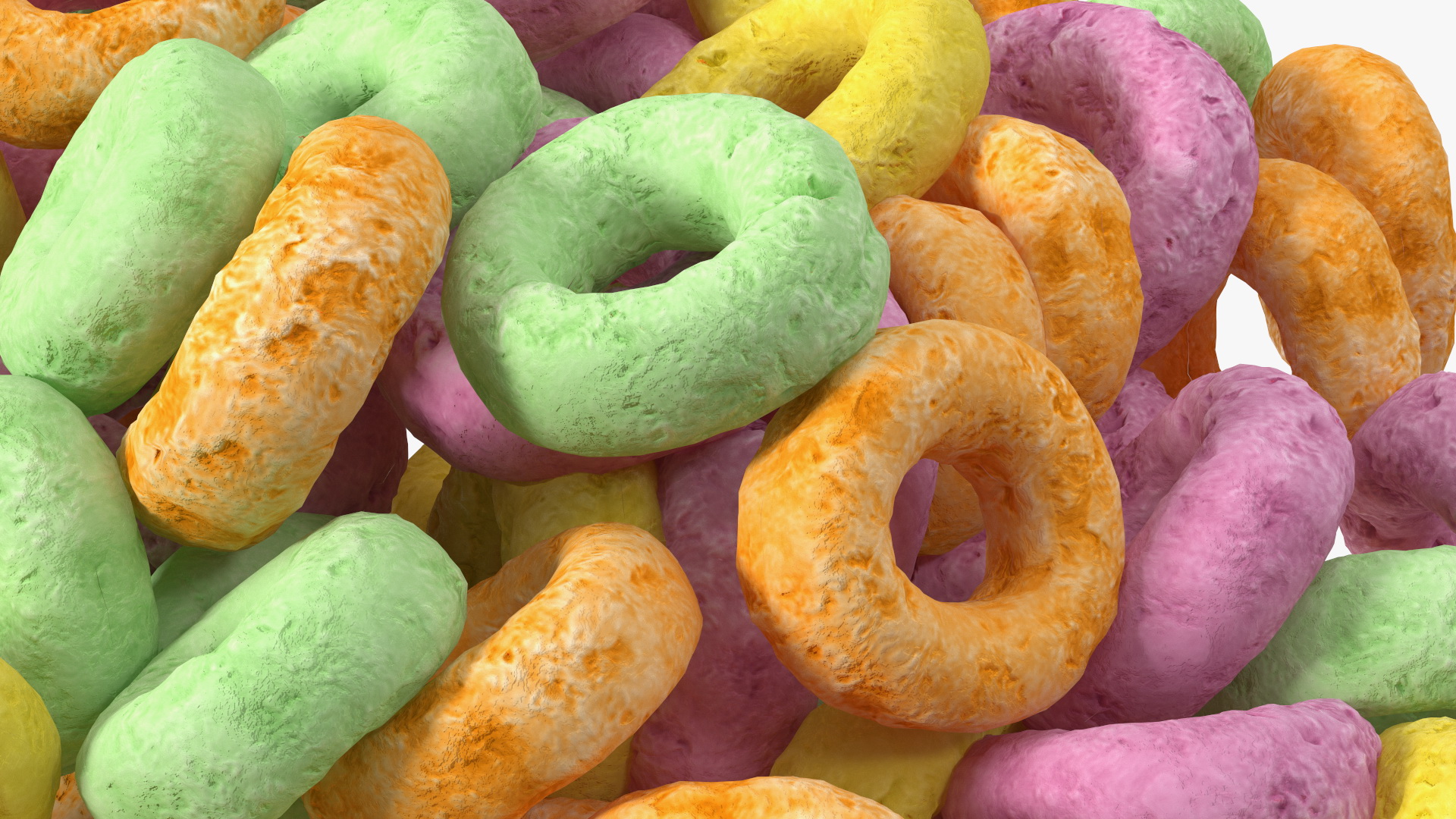 3D Colored Cereals Rings