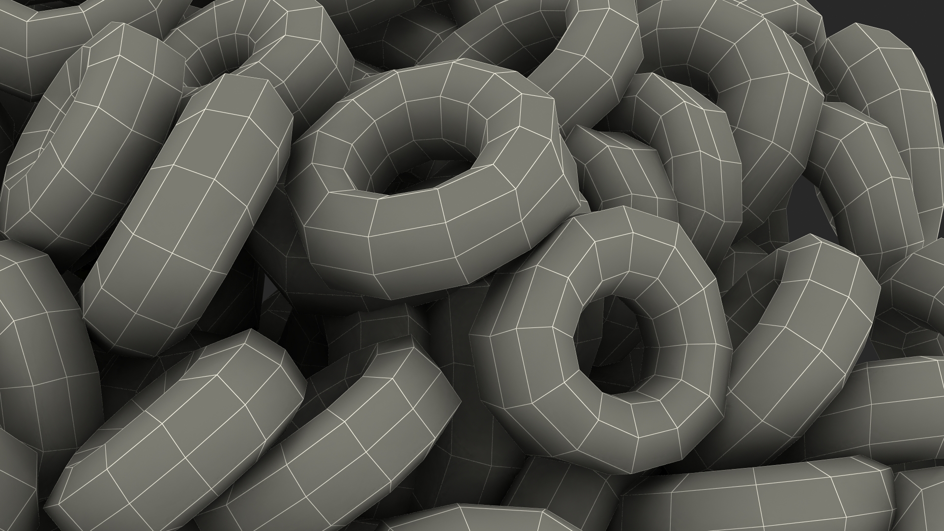 3D Colored Cereals Rings