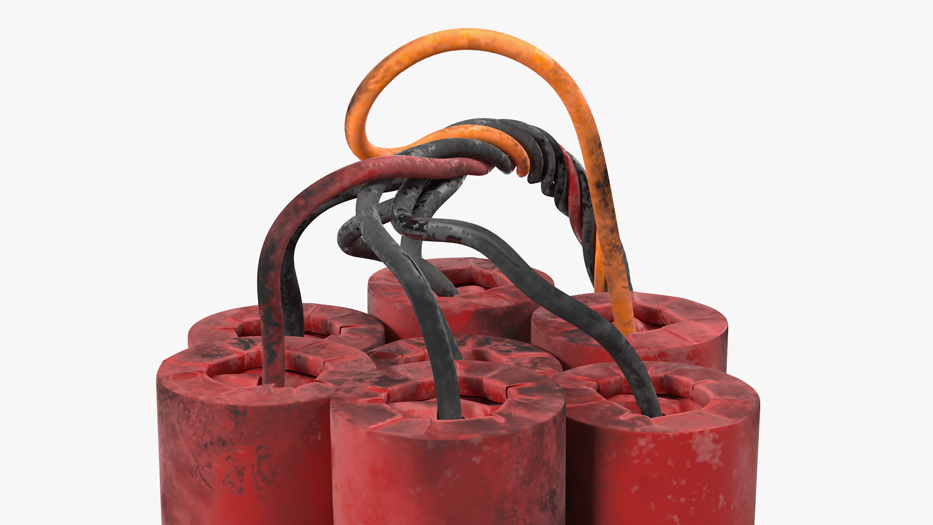 Dynamite Time Bomb Dirty 3D model