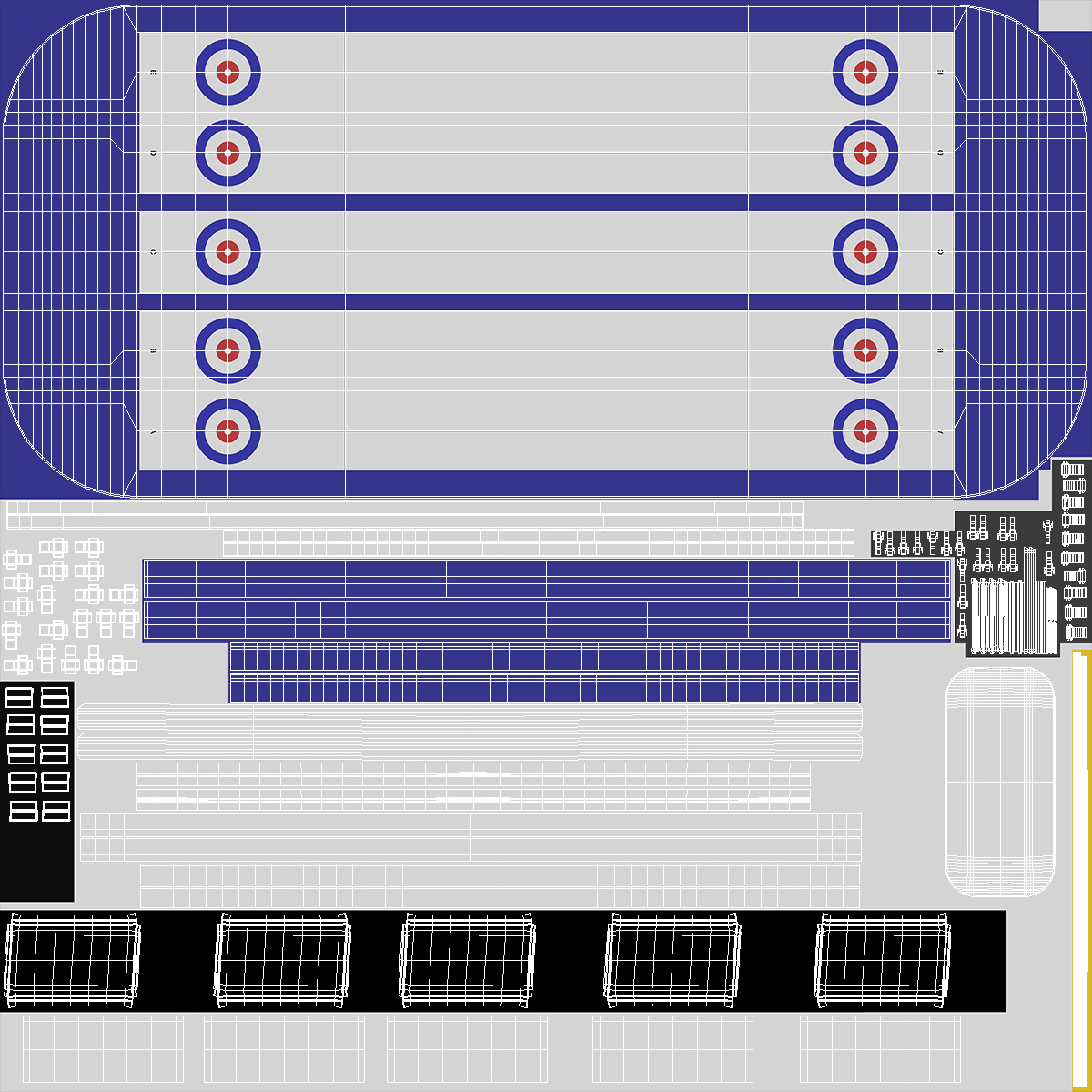 3D Curling Arena model