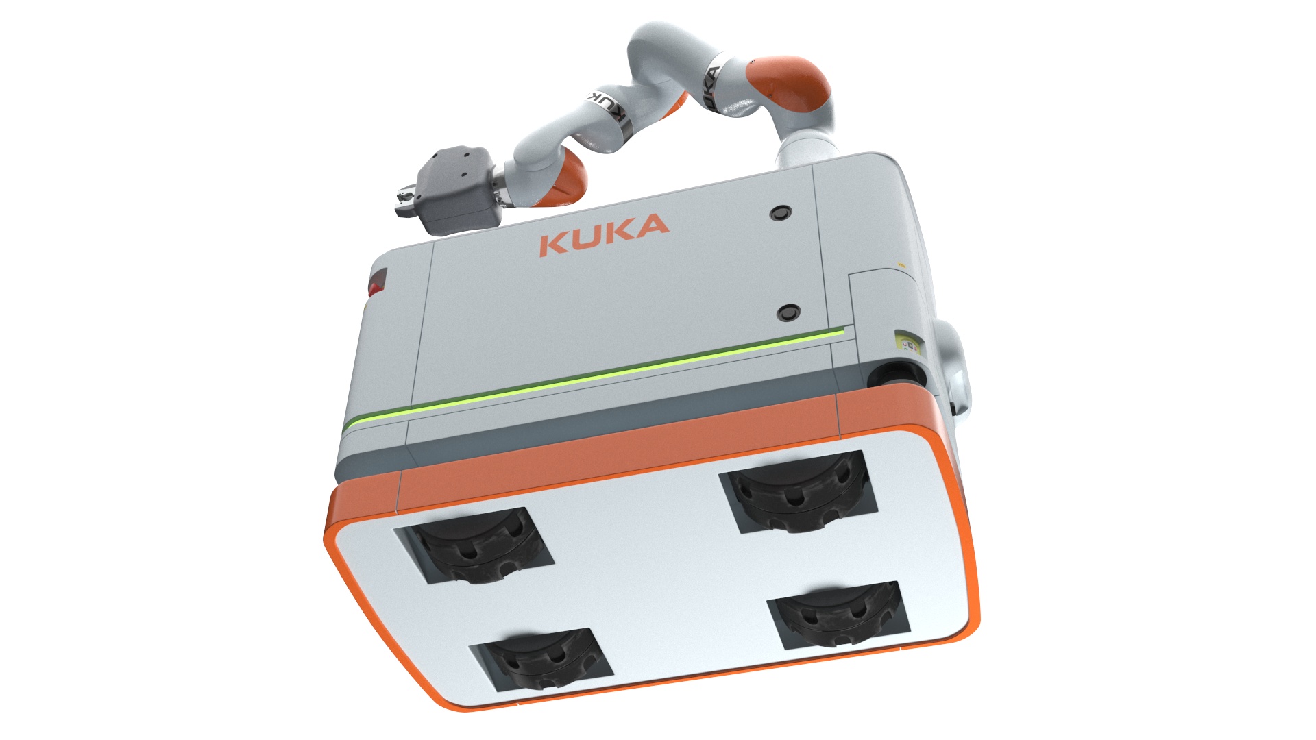 Autonomous Robot KUKA KMR Iiwa with Manipulator 3D