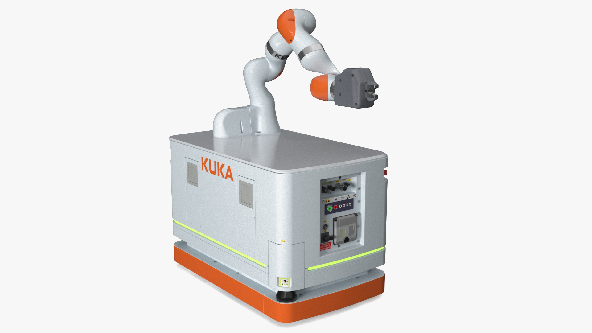 Autonomous Robot KUKA KMR Iiwa with Manipulator 3D