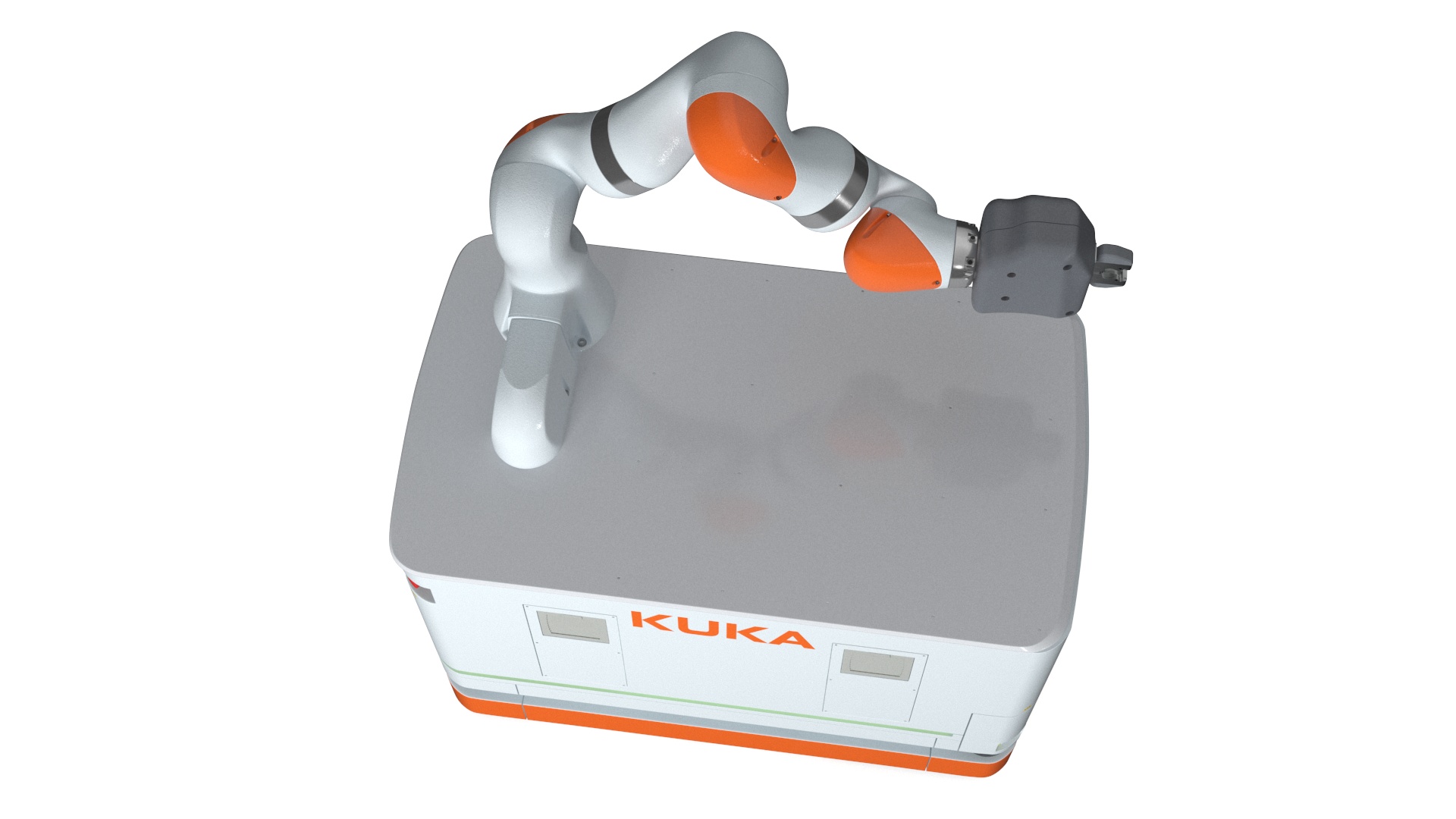 Autonomous Robot KUKA KMR Iiwa with Manipulator 3D