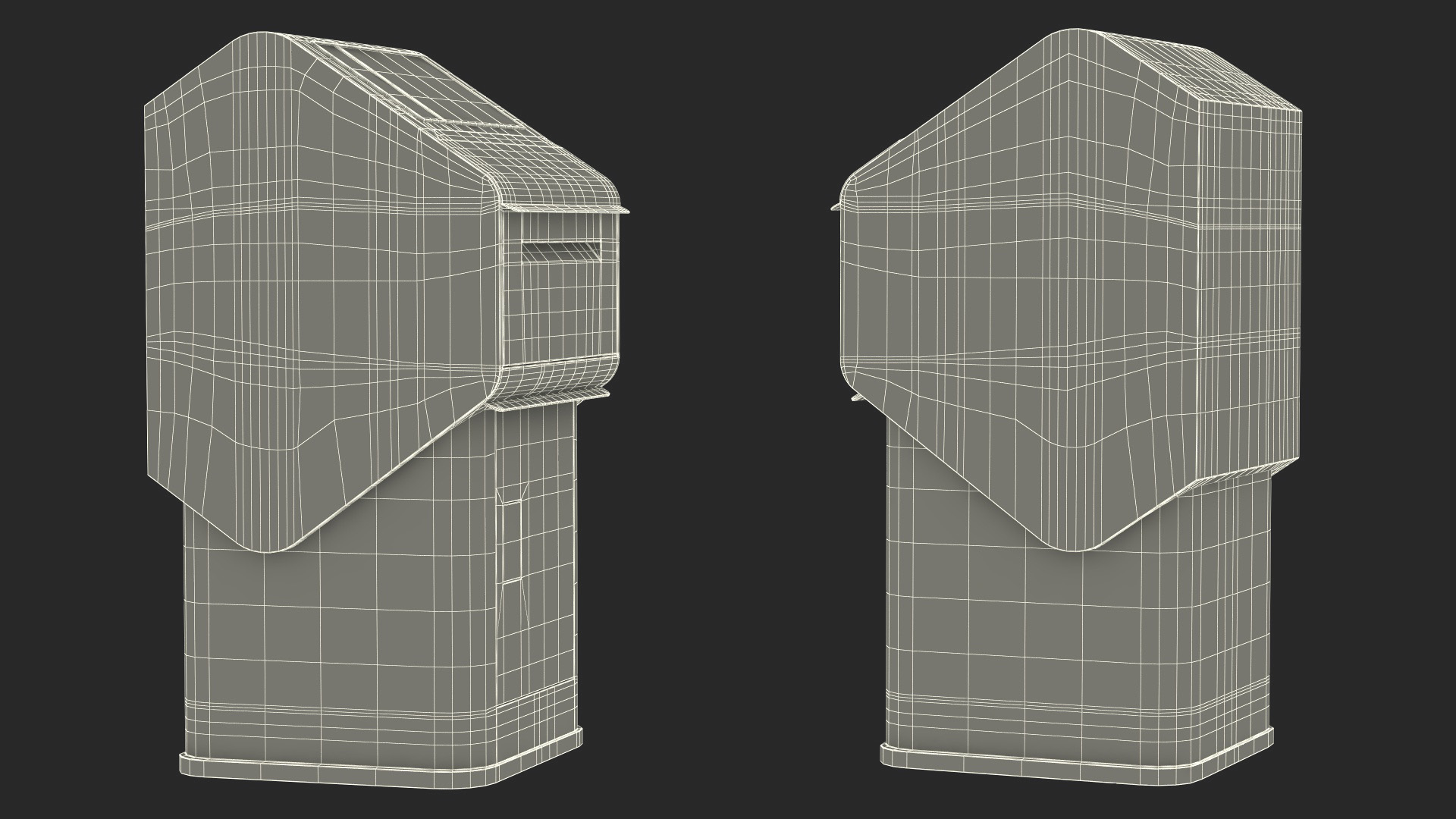 3D DHL Express Package Drop Box model