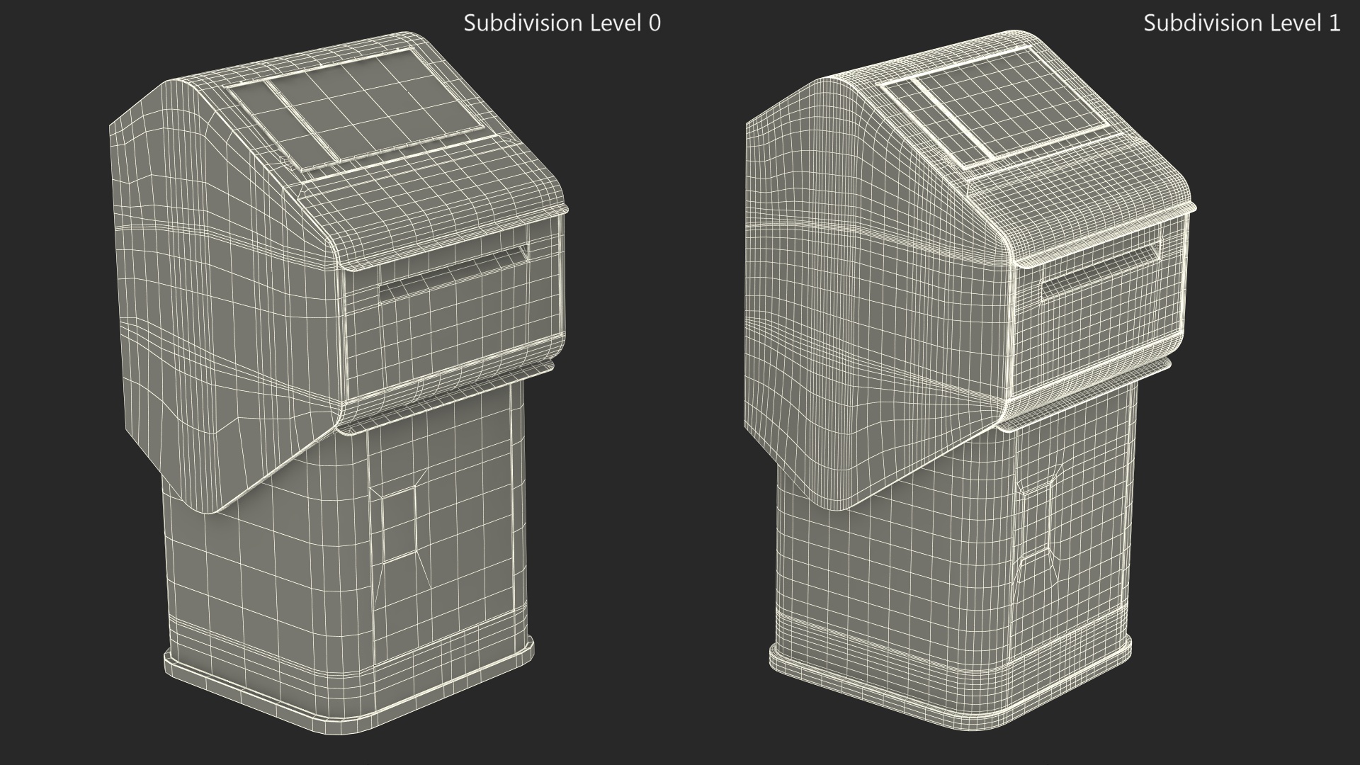 3D DHL Express Package Drop Box model