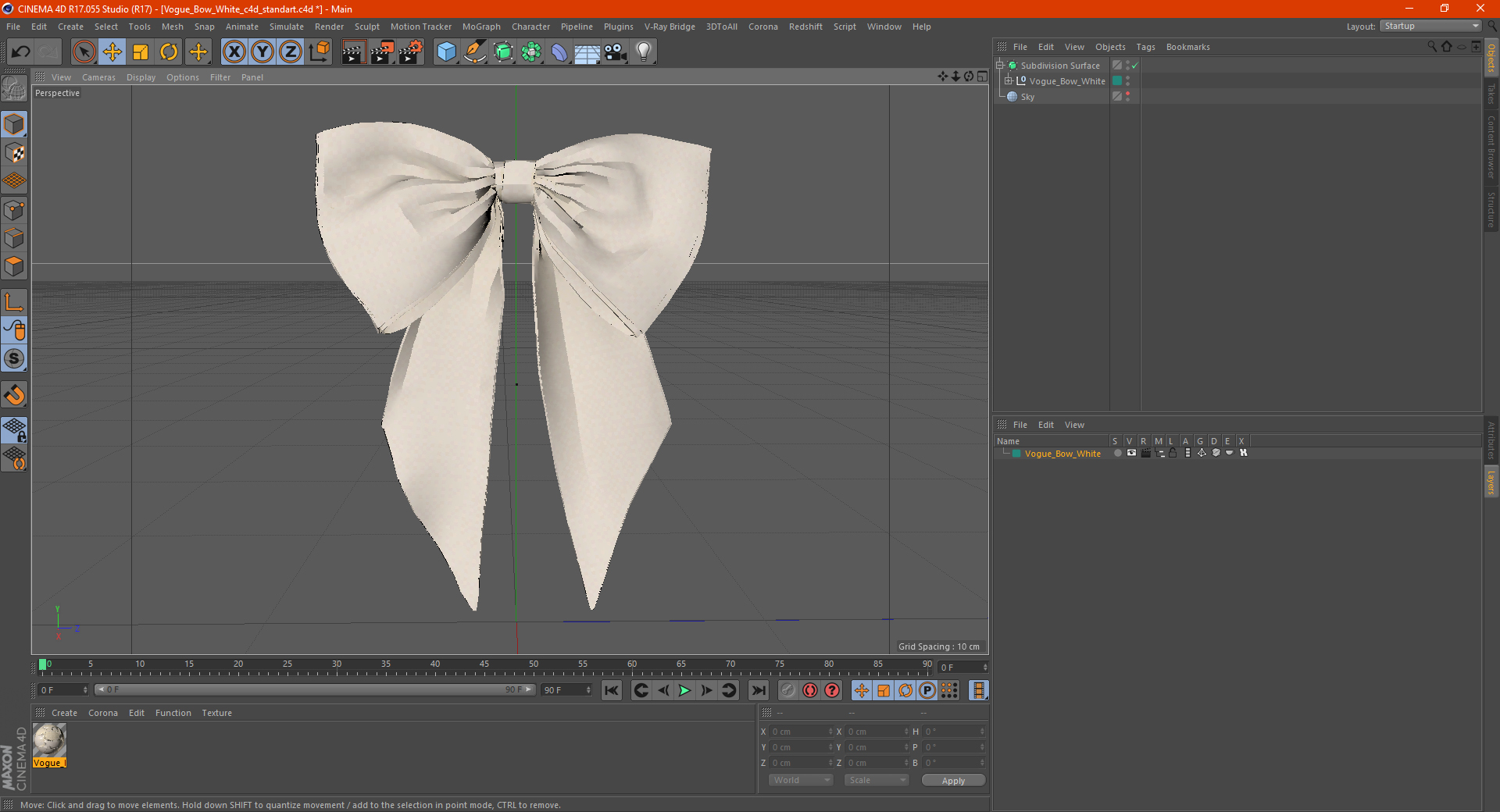 3D model Vogue Bow White