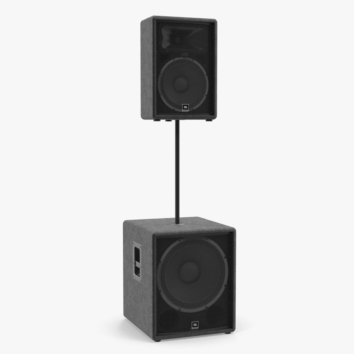JBL Passive Speakers 3D Model, view 3