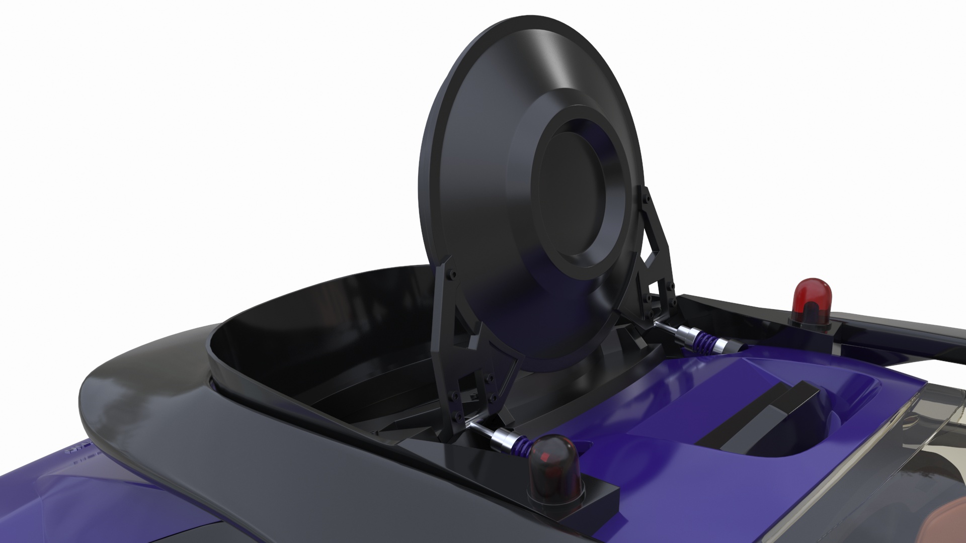 3D model Aston Martin Luxurious Personal Submarine Rigged Purple