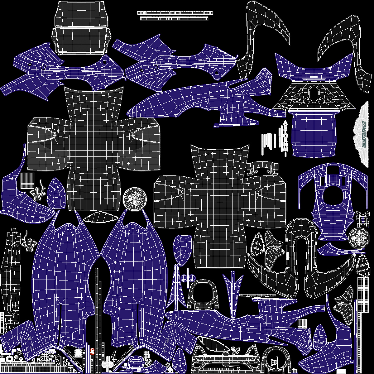 3D model Aston Martin Luxurious Personal Submarine Rigged Purple
