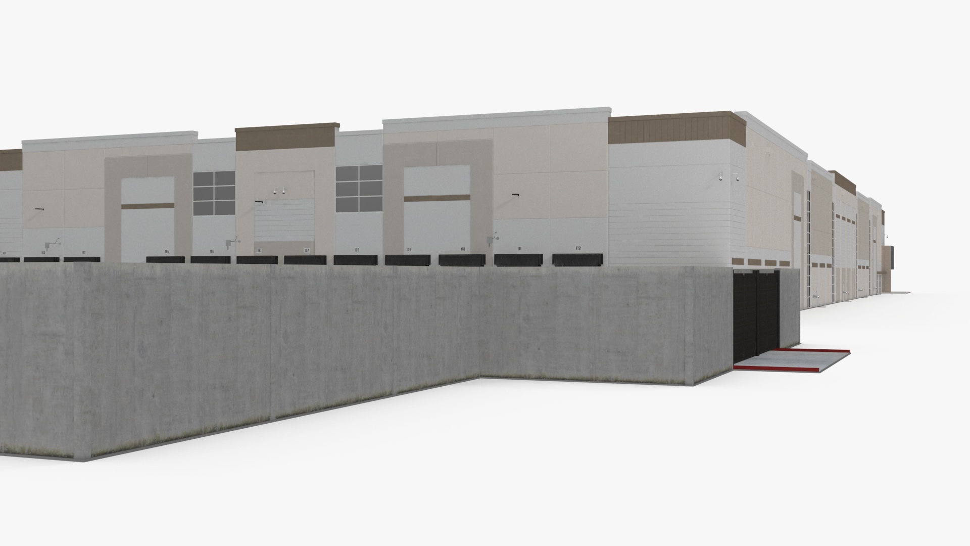 3D Modern Industrial Plant model