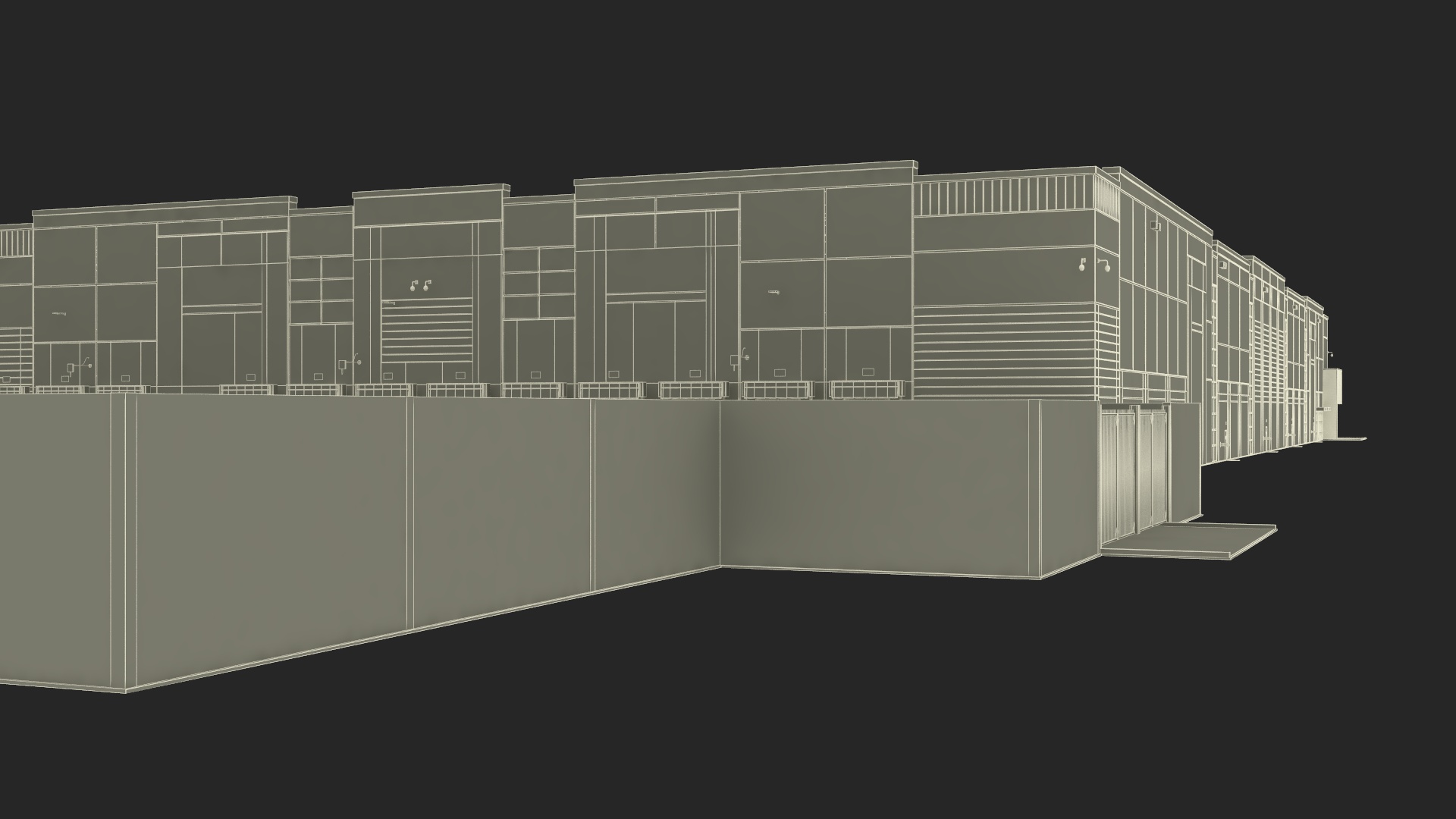 3D Modern Industrial Plant model