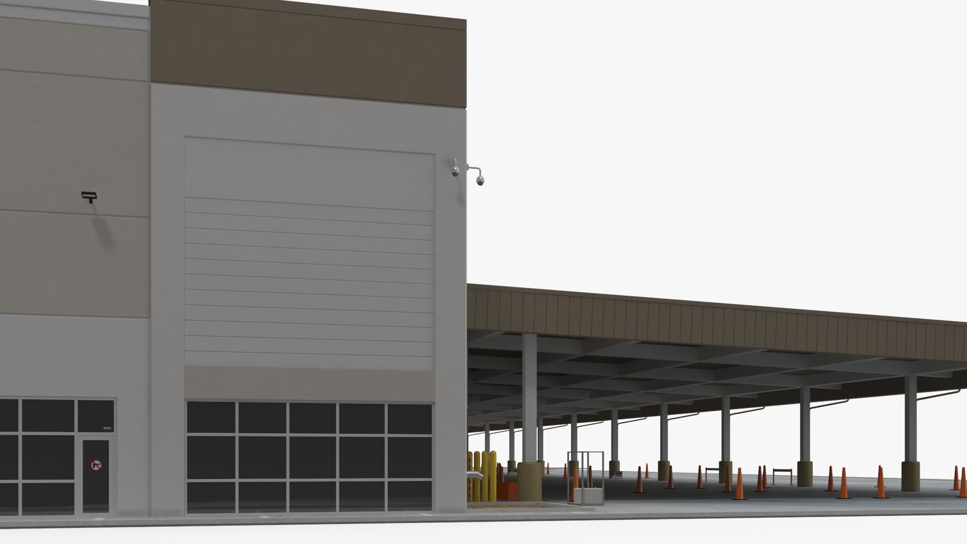 3D Modern Industrial Plant model