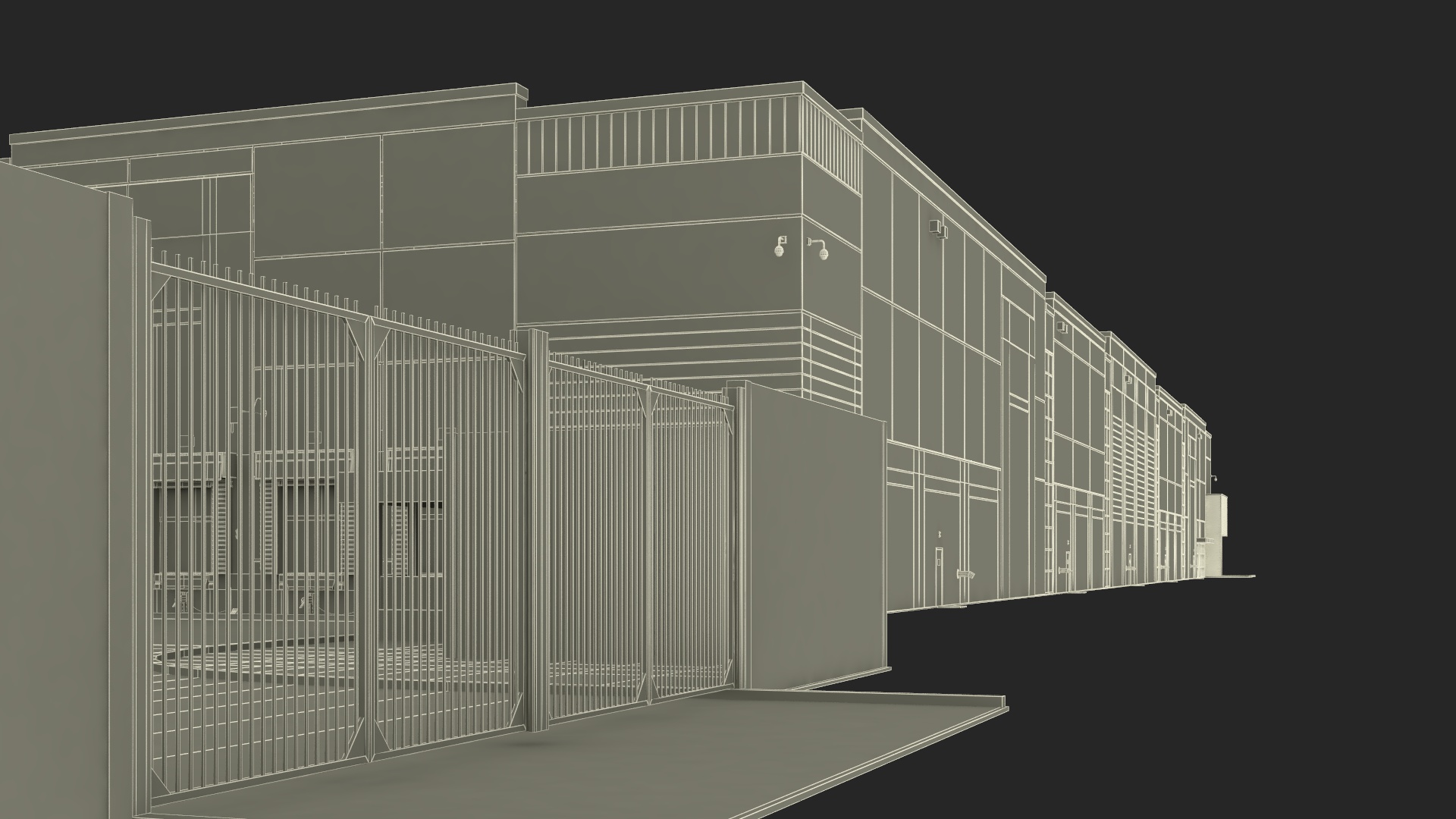 3D Modern Industrial Plant model
