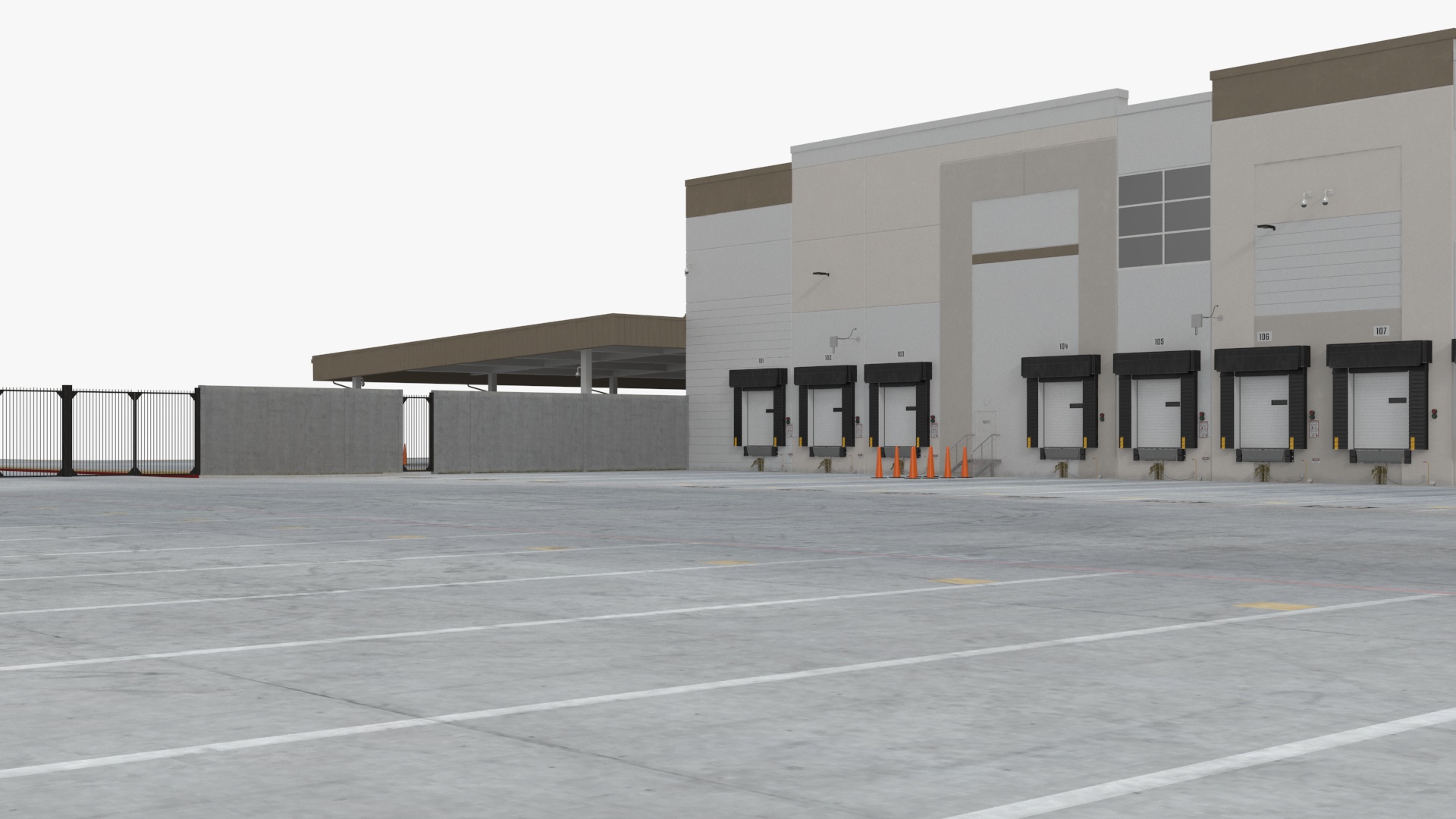 3D Modern Industrial Plant model