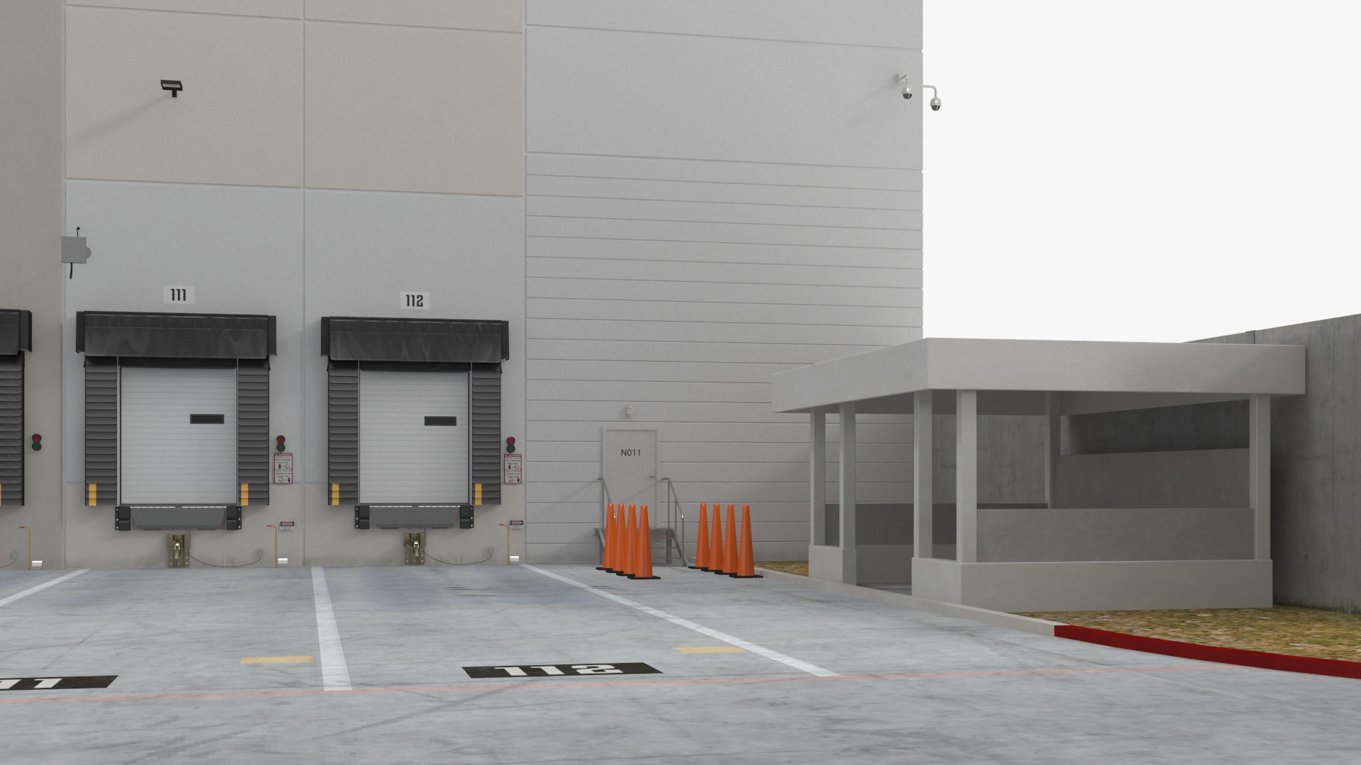 3D Modern Industrial Plant model