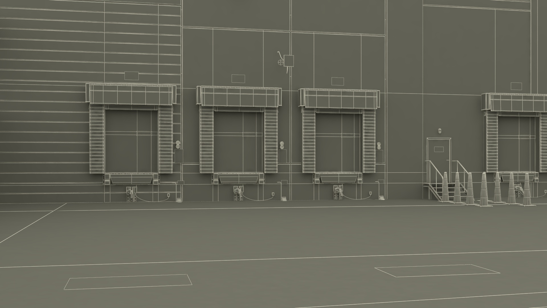 3D Modern Industrial Plant model