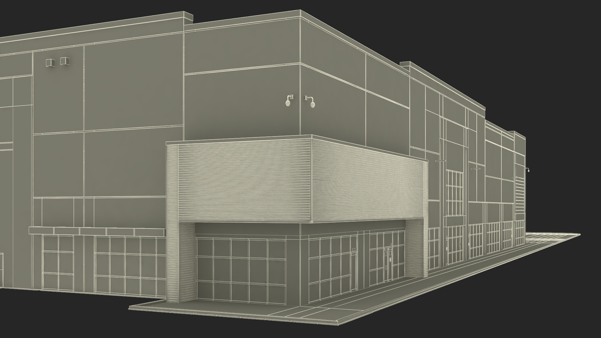 3D Modern Industrial Plant model