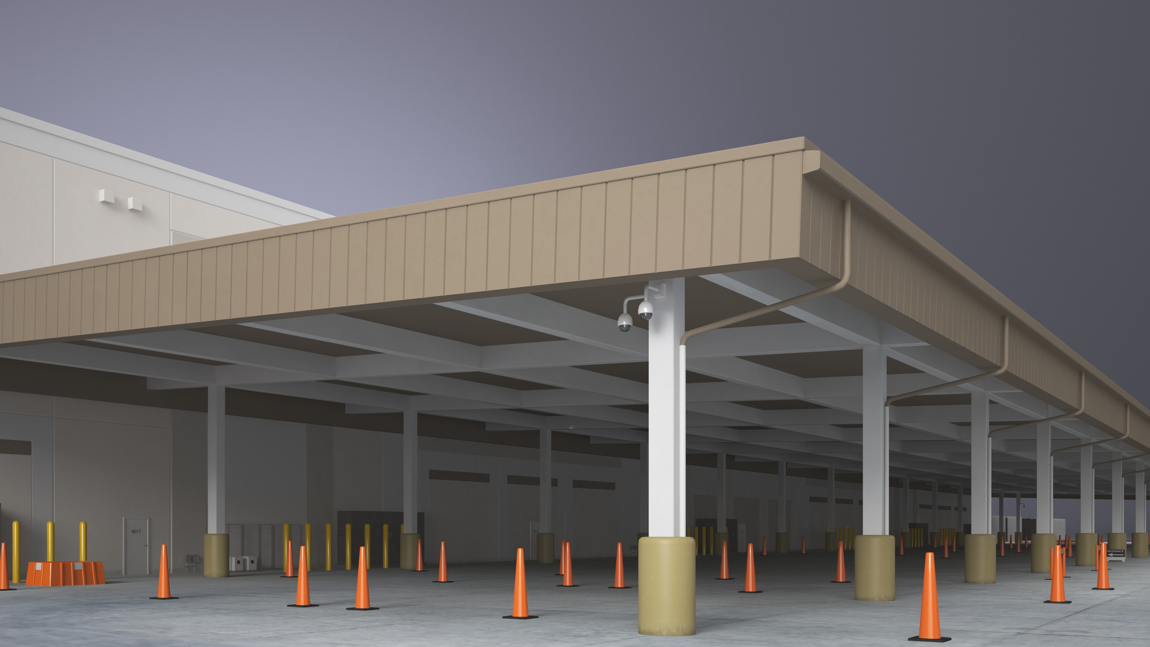 3D Modern Industrial Plant model
