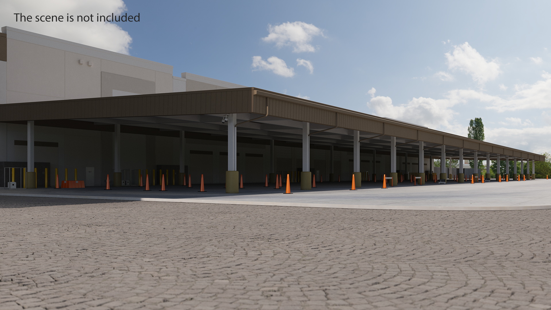 3D Modern Industrial Plant model