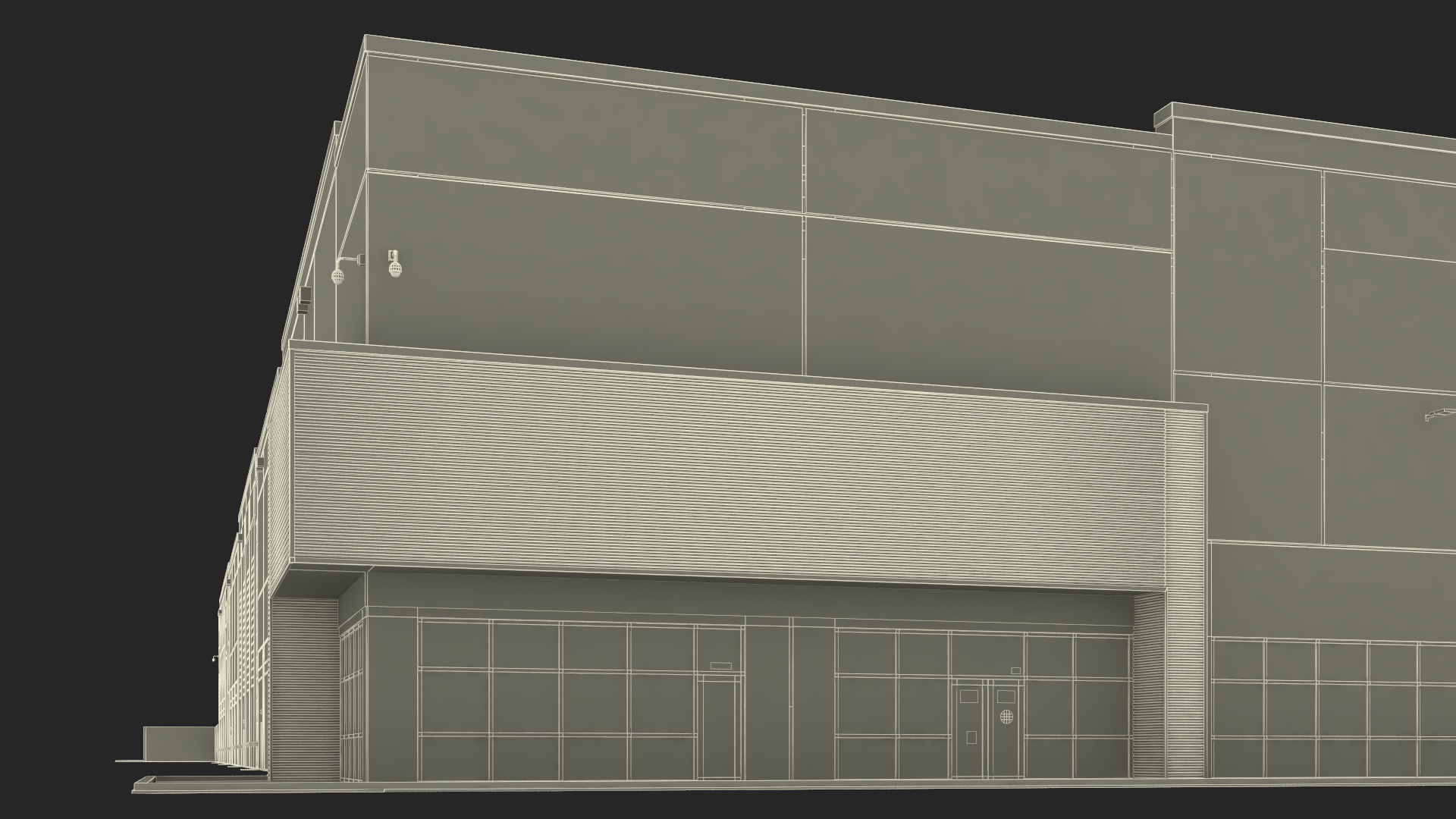3D Modern Industrial Plant model
