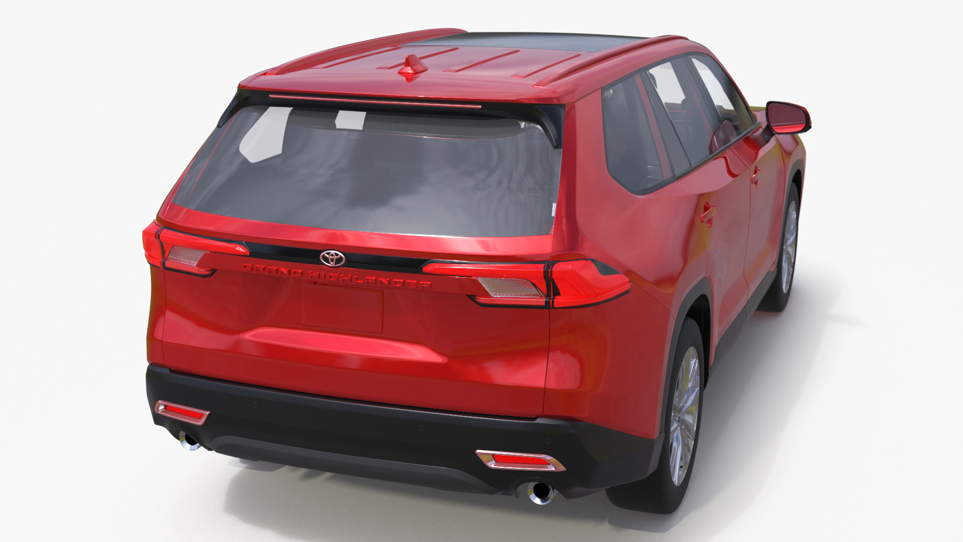 Toyota Grand Highlander 2024 Red 3D
