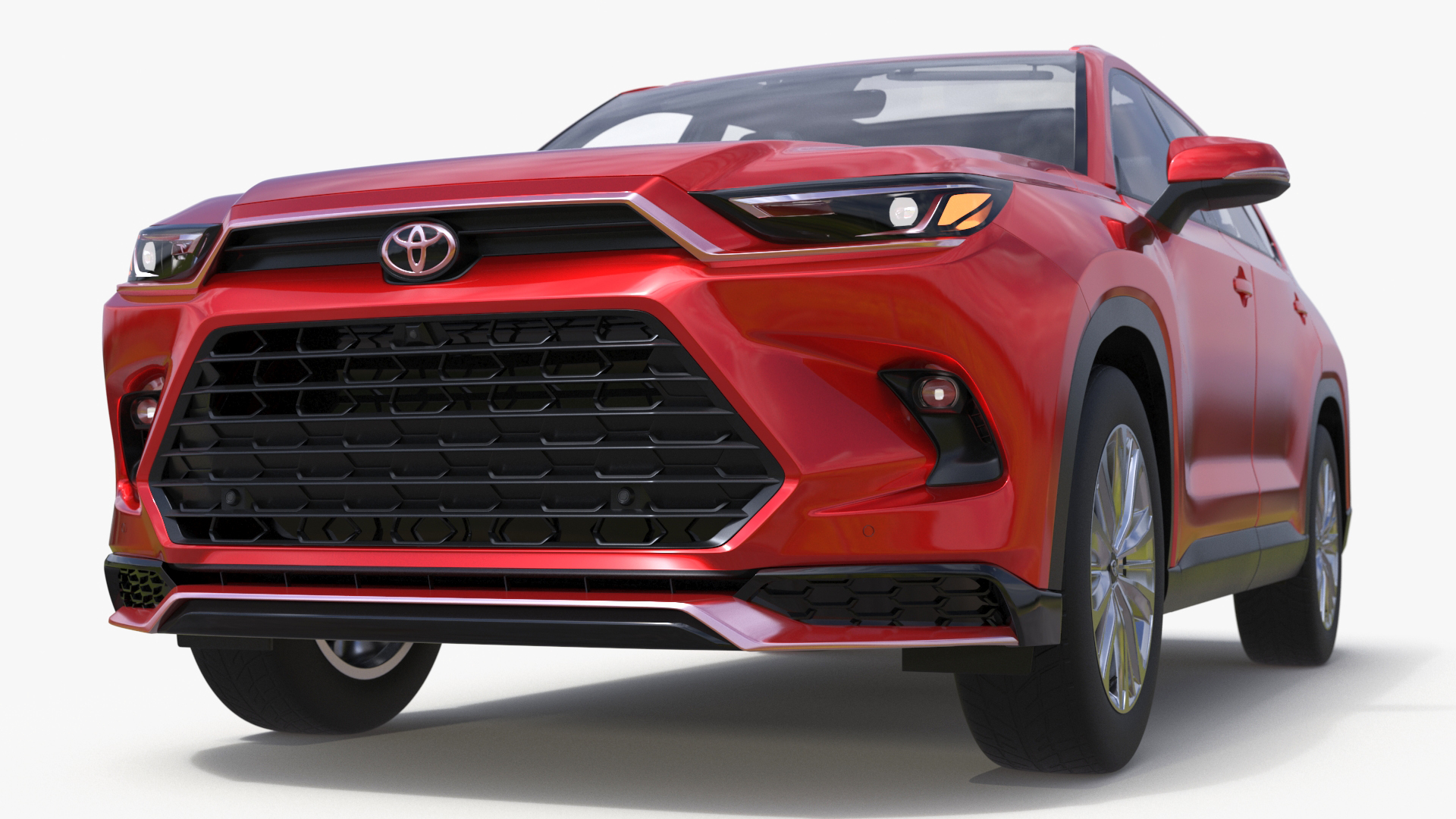 Toyota Grand Highlander 2024 Red 3D